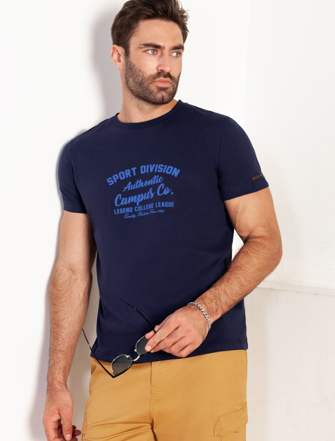 картинка Футболка мужская т.синий__sport division от магазина Одежда+