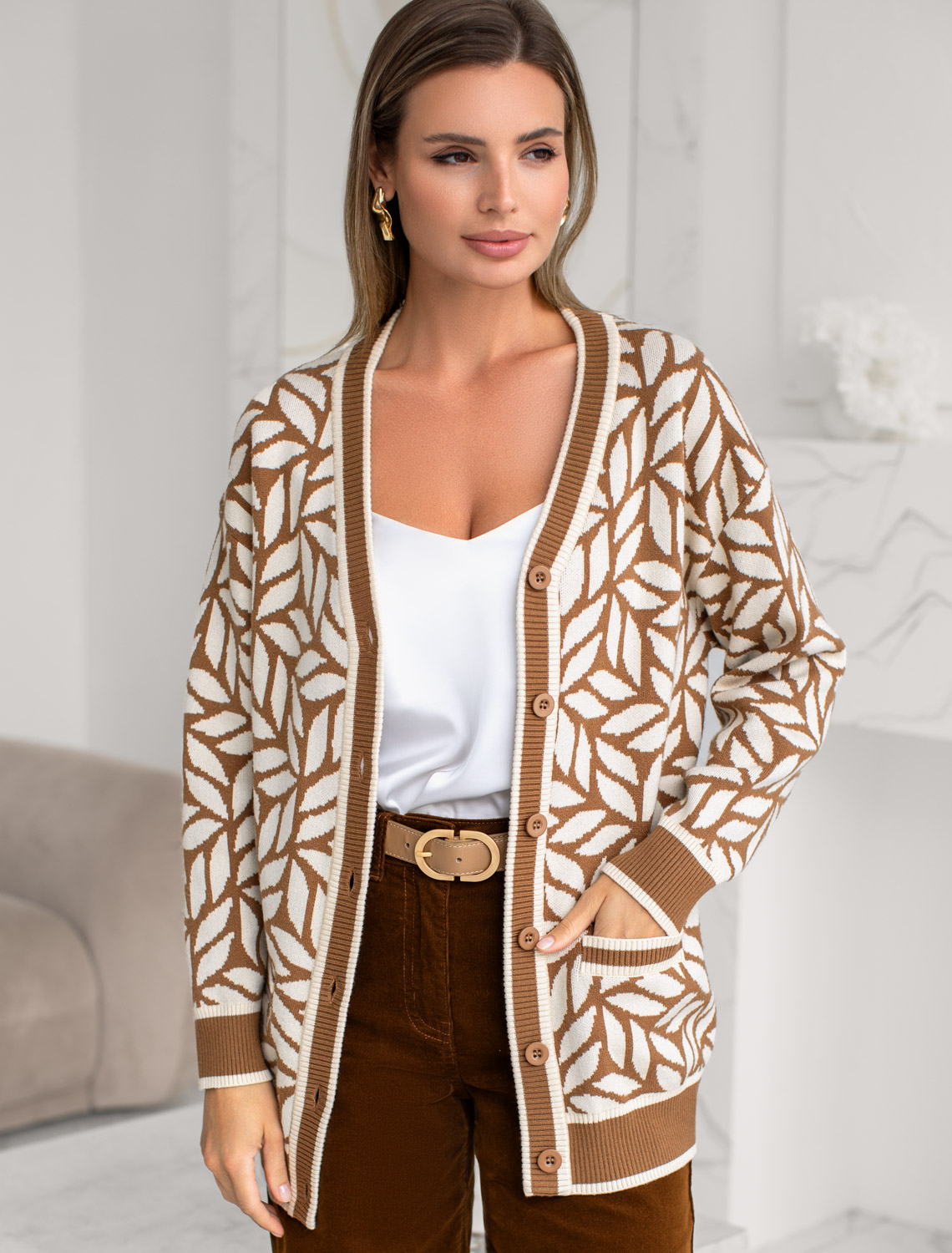 картинка Жакет женский карамельный-бежевый магазин Одежда+ являющийся официальным дистрибьютором в России 