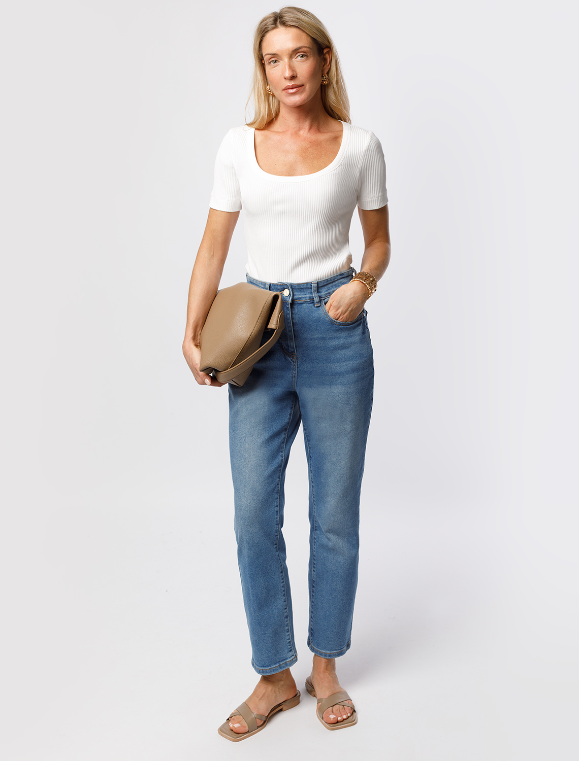 картинка Джинсы женские синий от магазина Одежда+