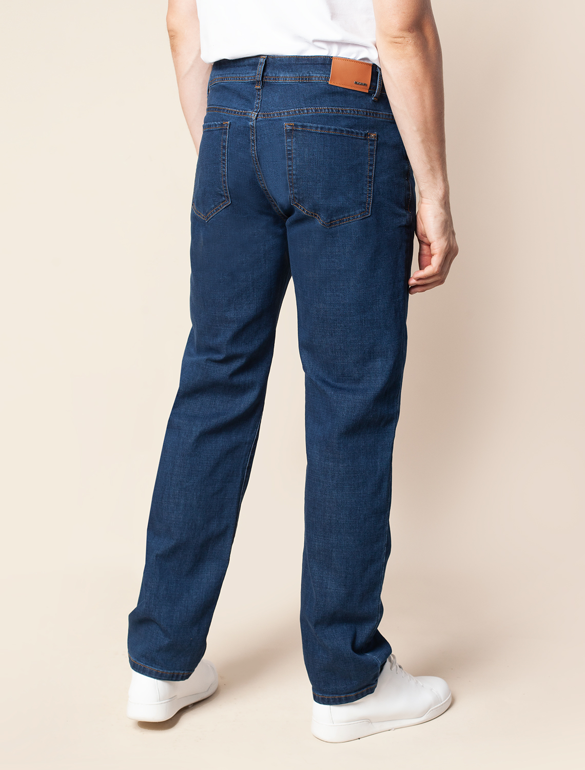 картинка Джинсы мужские темно_синий_стирка от магазина Одежда+