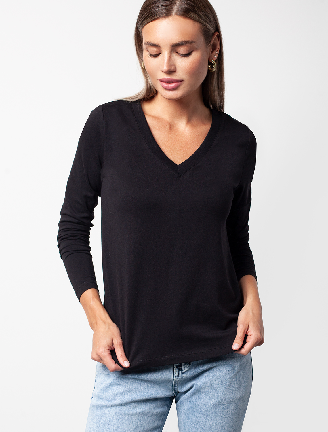 картинка Джемпер женский черный от магазина Одежда+