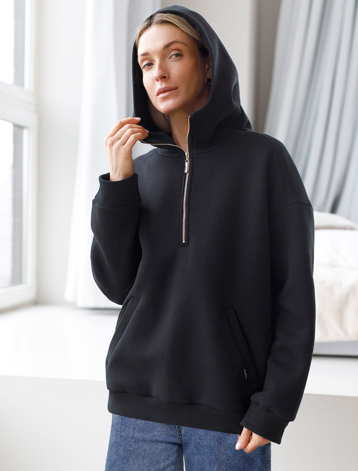 картинка Джемпер женский черный магазин Одежда+ являющийся официальным дистрибьютором в России 