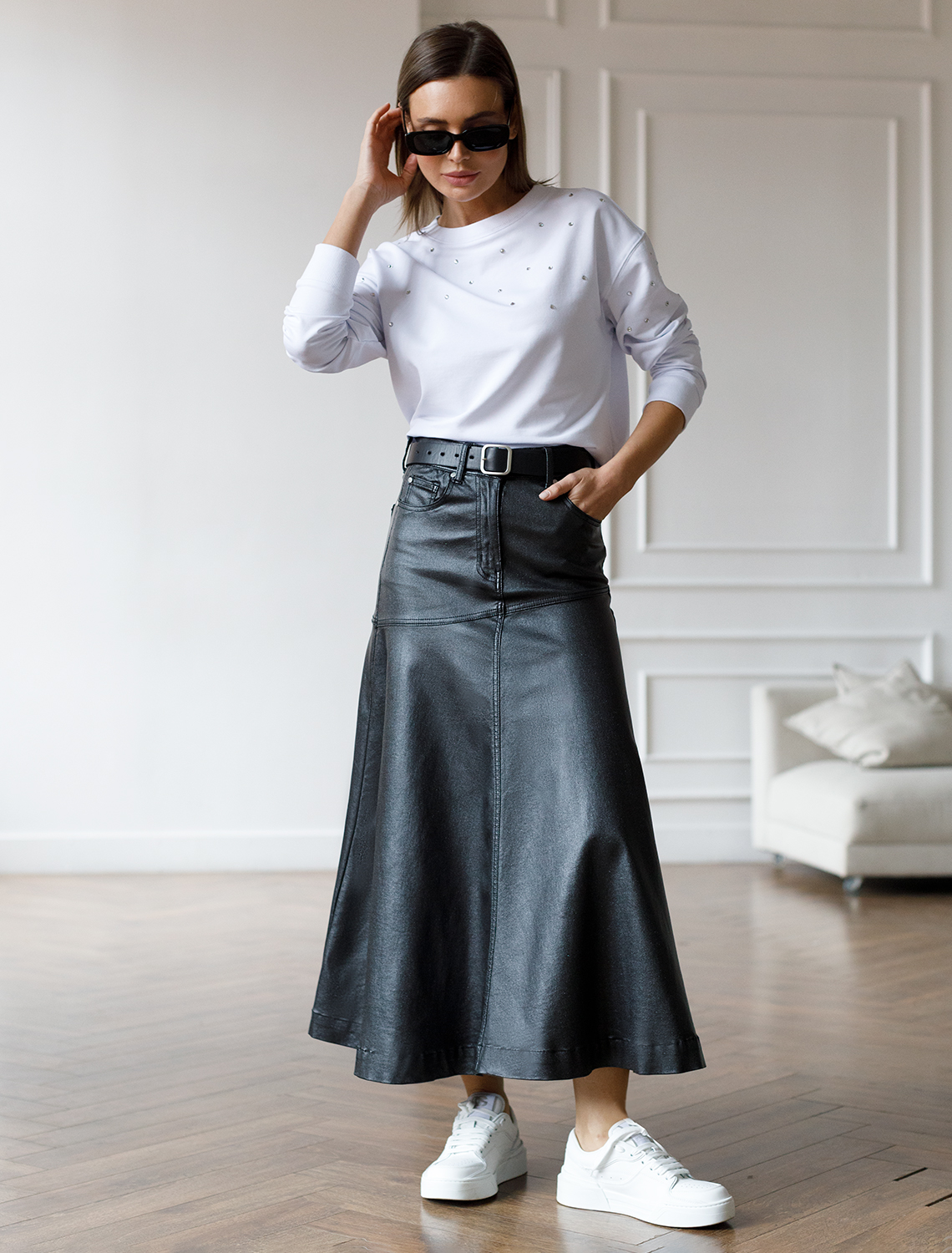 картинка Джемпер женский белый_стразы от магазина Одежда+