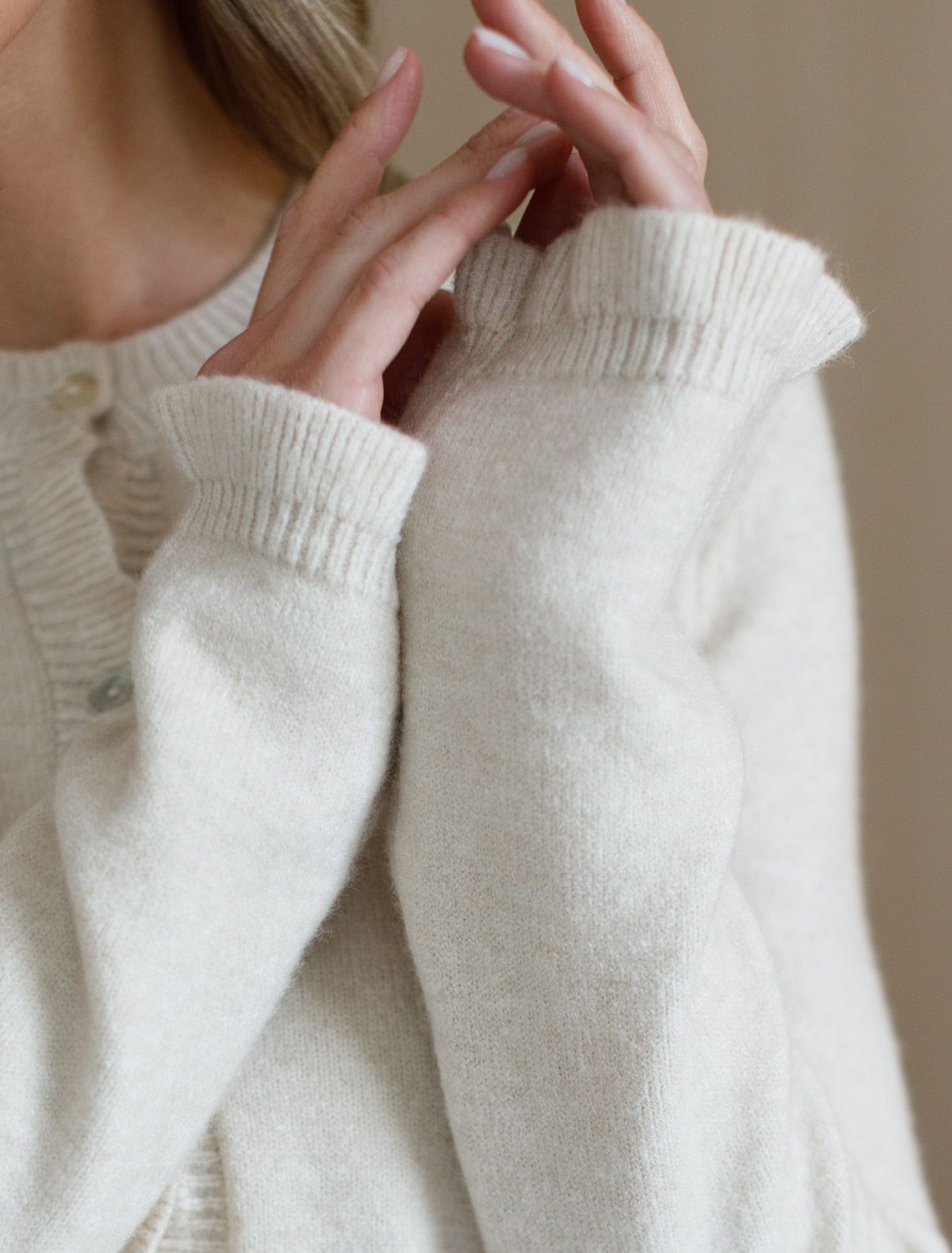 картинка Кардиган женский овсяный меланж от магазина Одежда+