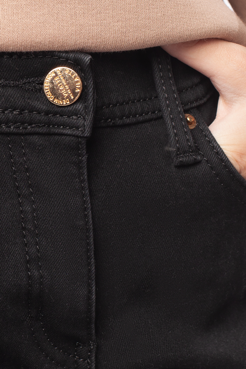 картинка Джинсы для девочки черный от магазина Одежда+