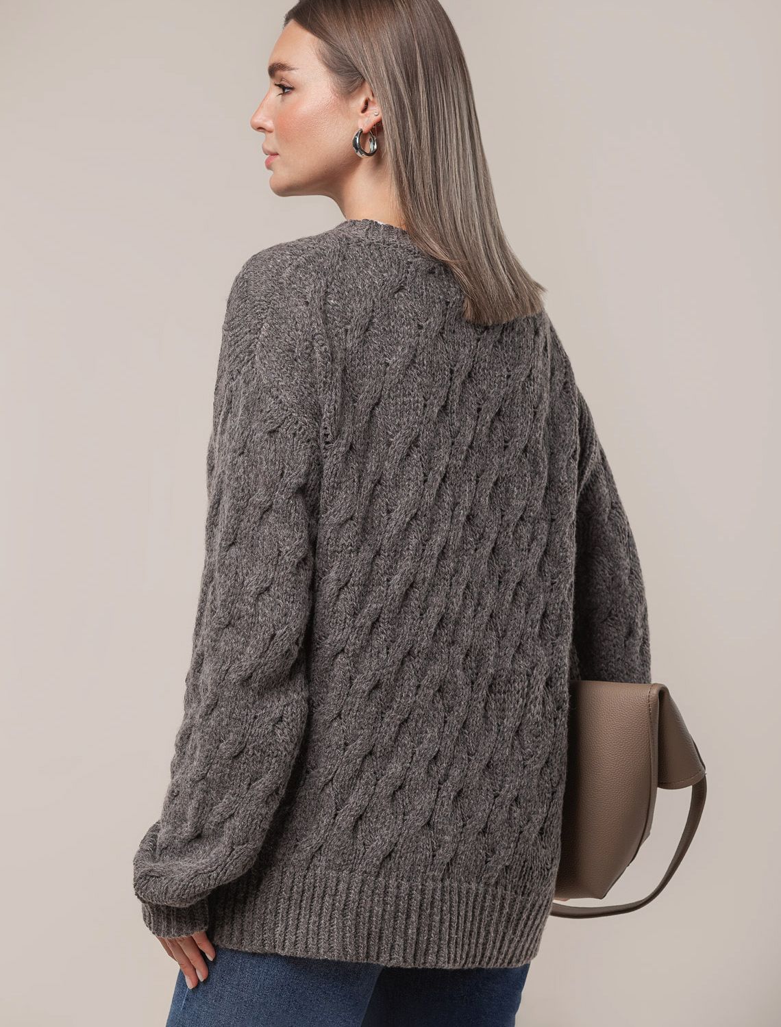 картинка Джемпер женский кофе меланж от магазина Одежда+