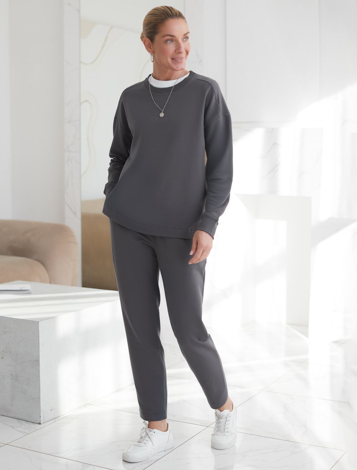 картинка Джемпер женский темно-серый от магазина Одежда+