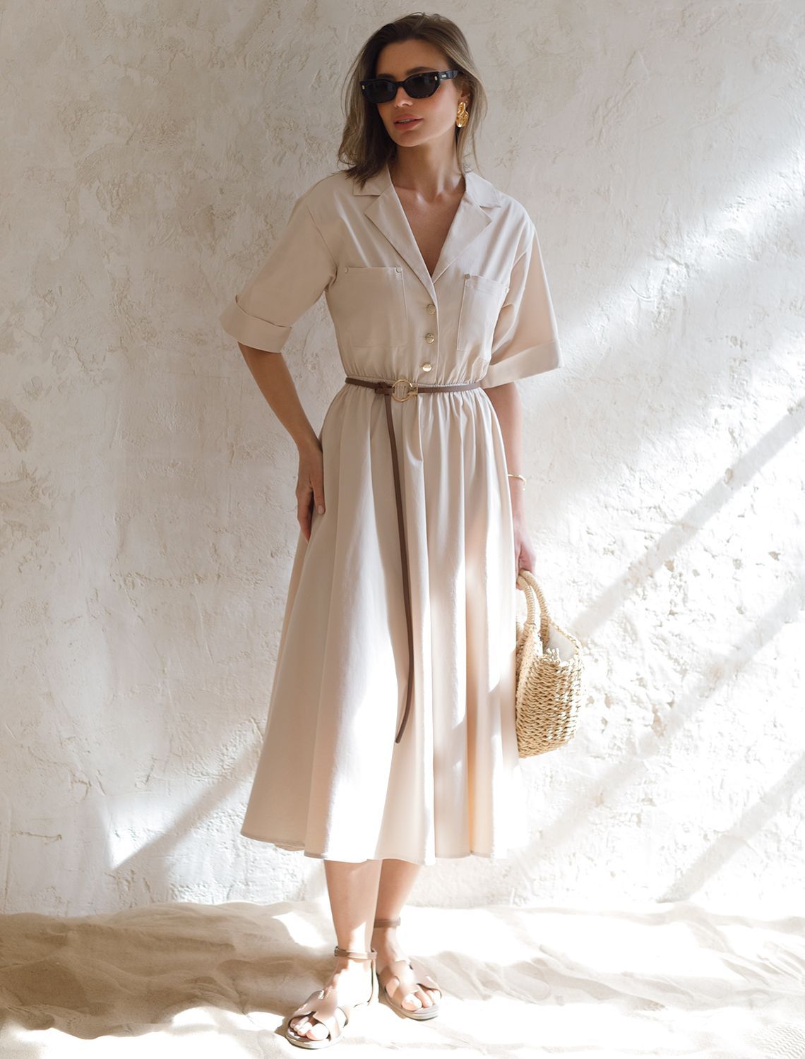 картинка Платье женское светло-бежевый магазин Одежда+ являющийся официальным дистрибьютором в России 