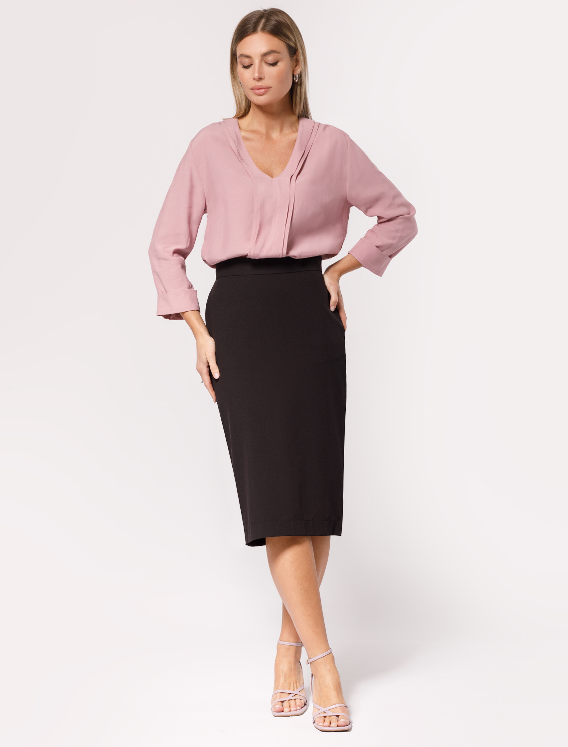 картинка Юбка женская черный магазин Одежда+ являющийся официальным дистрибьютором в России 