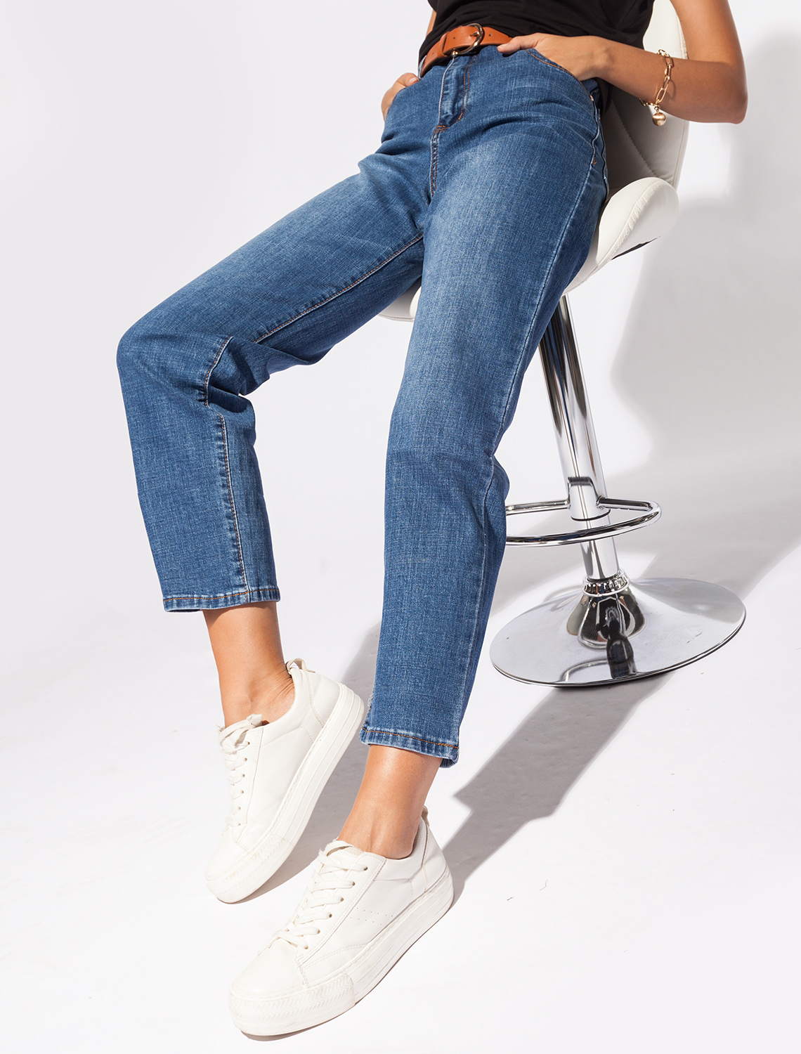 картинка Джинсы женские синий магазин Одежда+ являющийся официальным дистрибьютором в России 