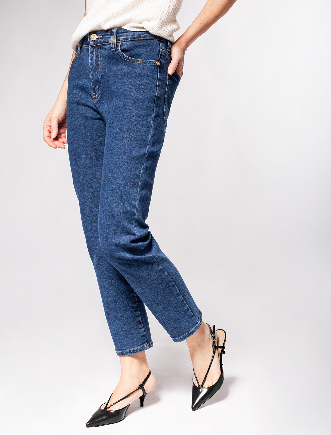 картинка Джинсы женские нейви магазин Одежда+ являющийся официальным дистрибьютором в России 