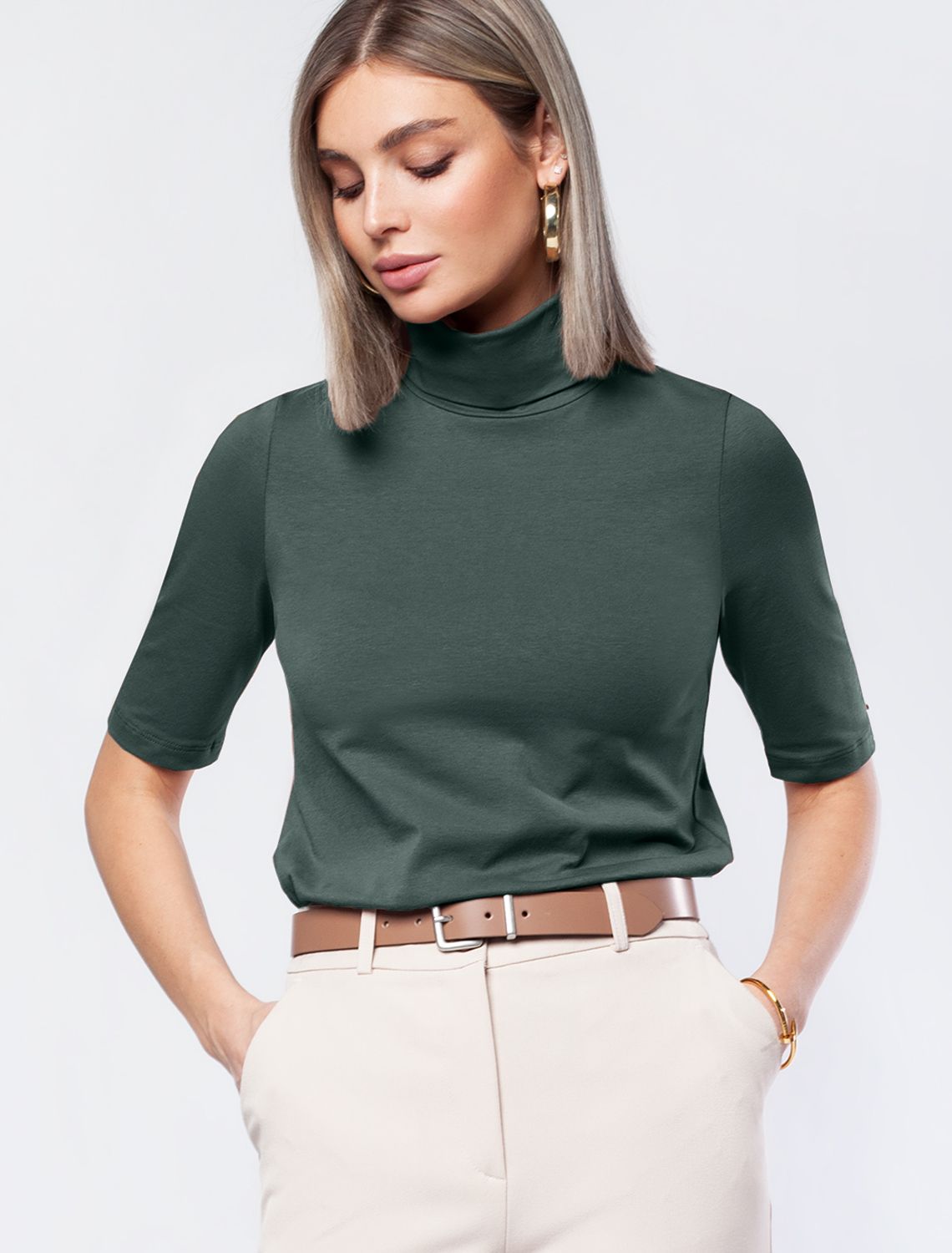 картинка Джемпер женский темно-оливковый от магазина Одежда+