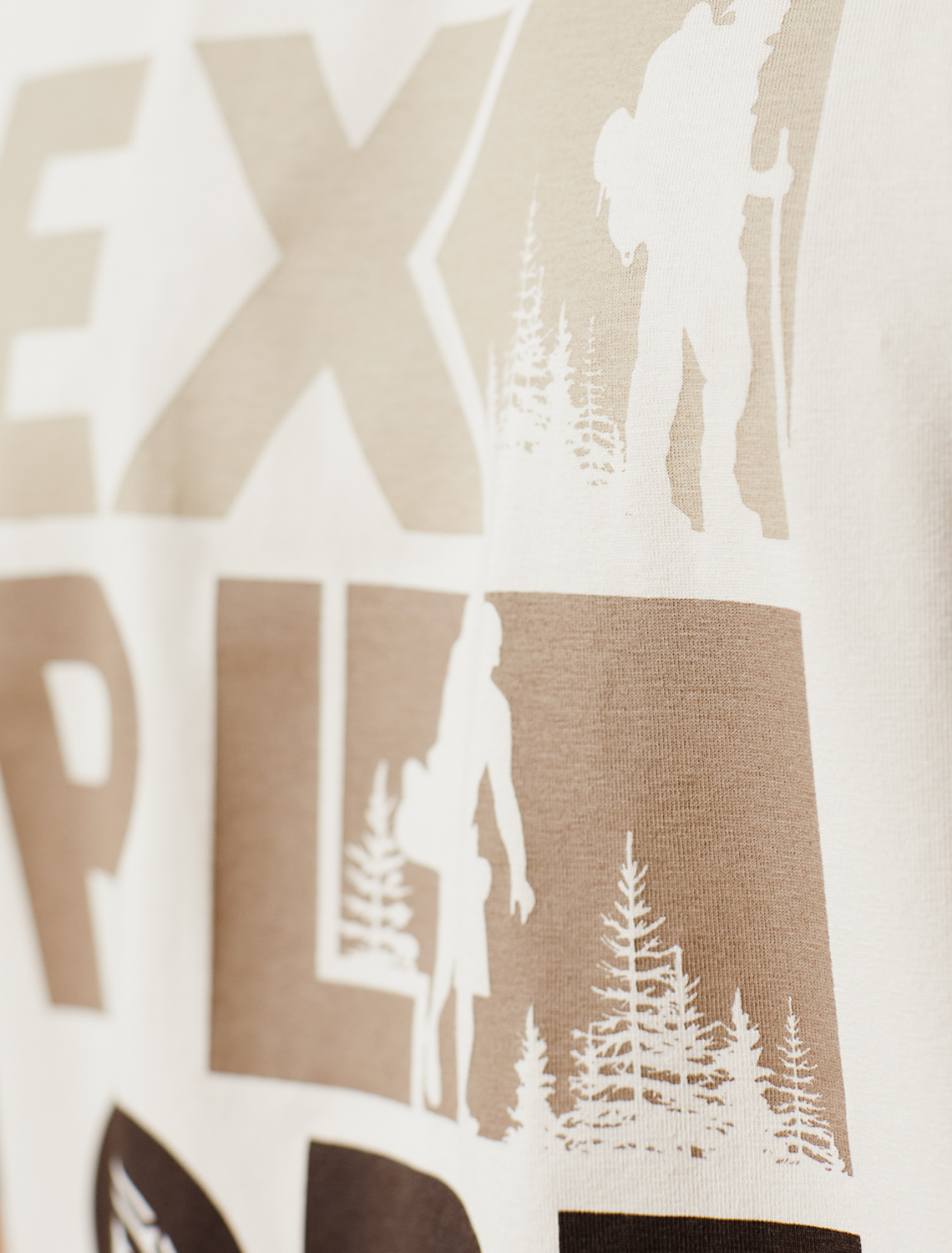 картинка Футболка мужская бежевый_explore от магазина Одежда+