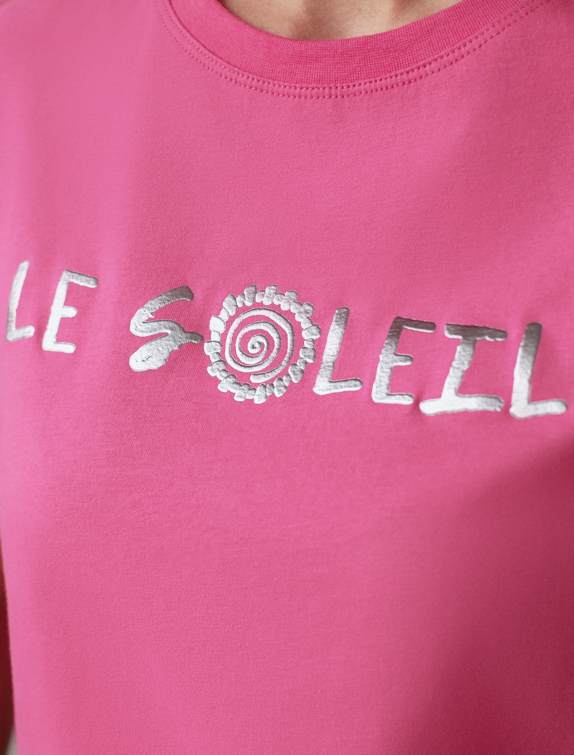 картинка Футболка женская розовая фуксия_le_soleil магазин Одежда+ являющийся официальным дистрибьютором в России 