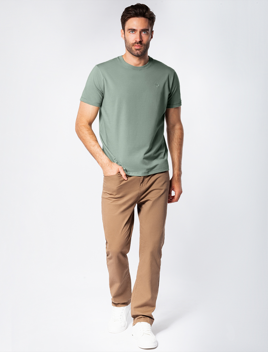 картинка Футболка мужская оливковый от магазина Одежда+