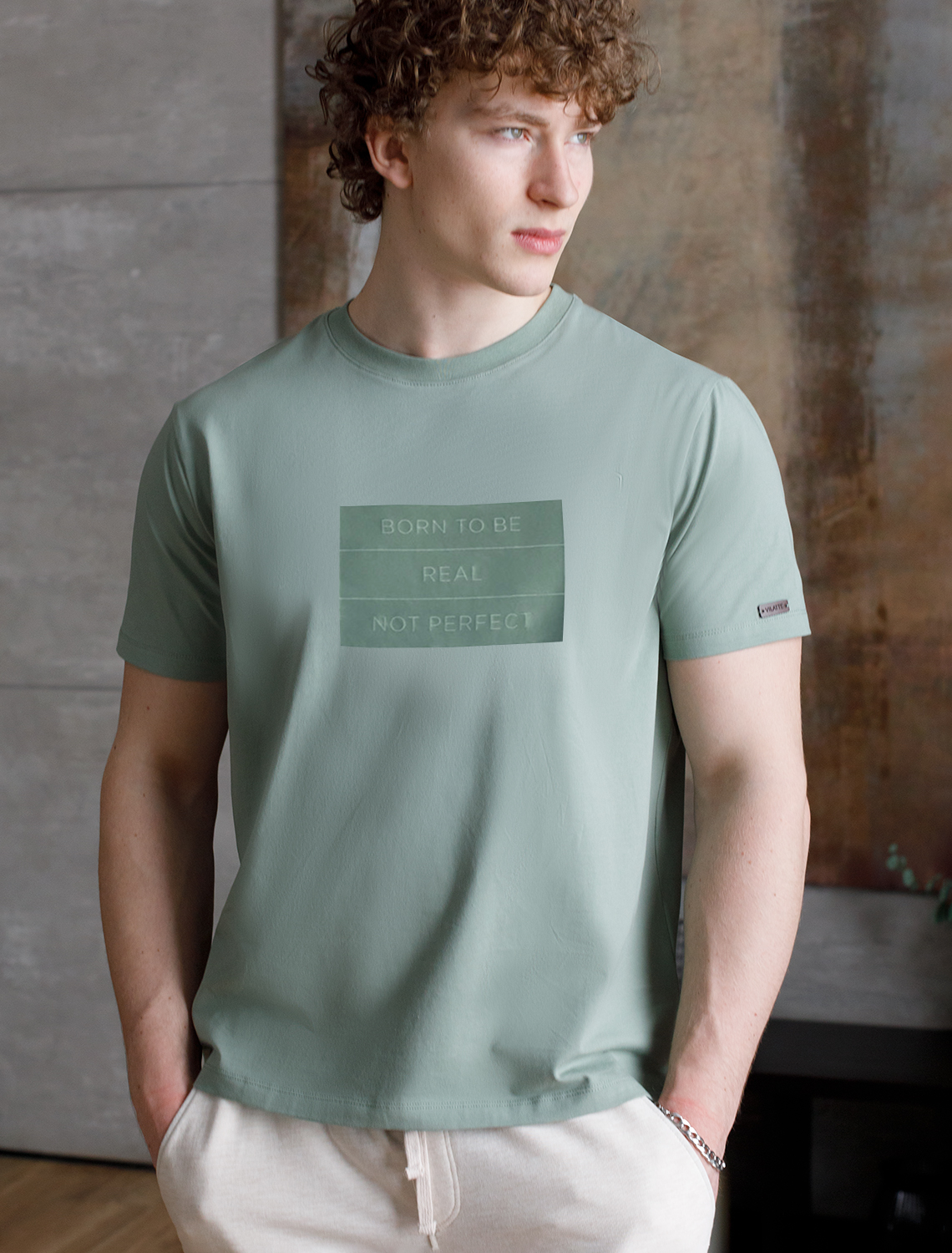 картинка Футболка мужская св.оливка_perfect от магазина Одежда+