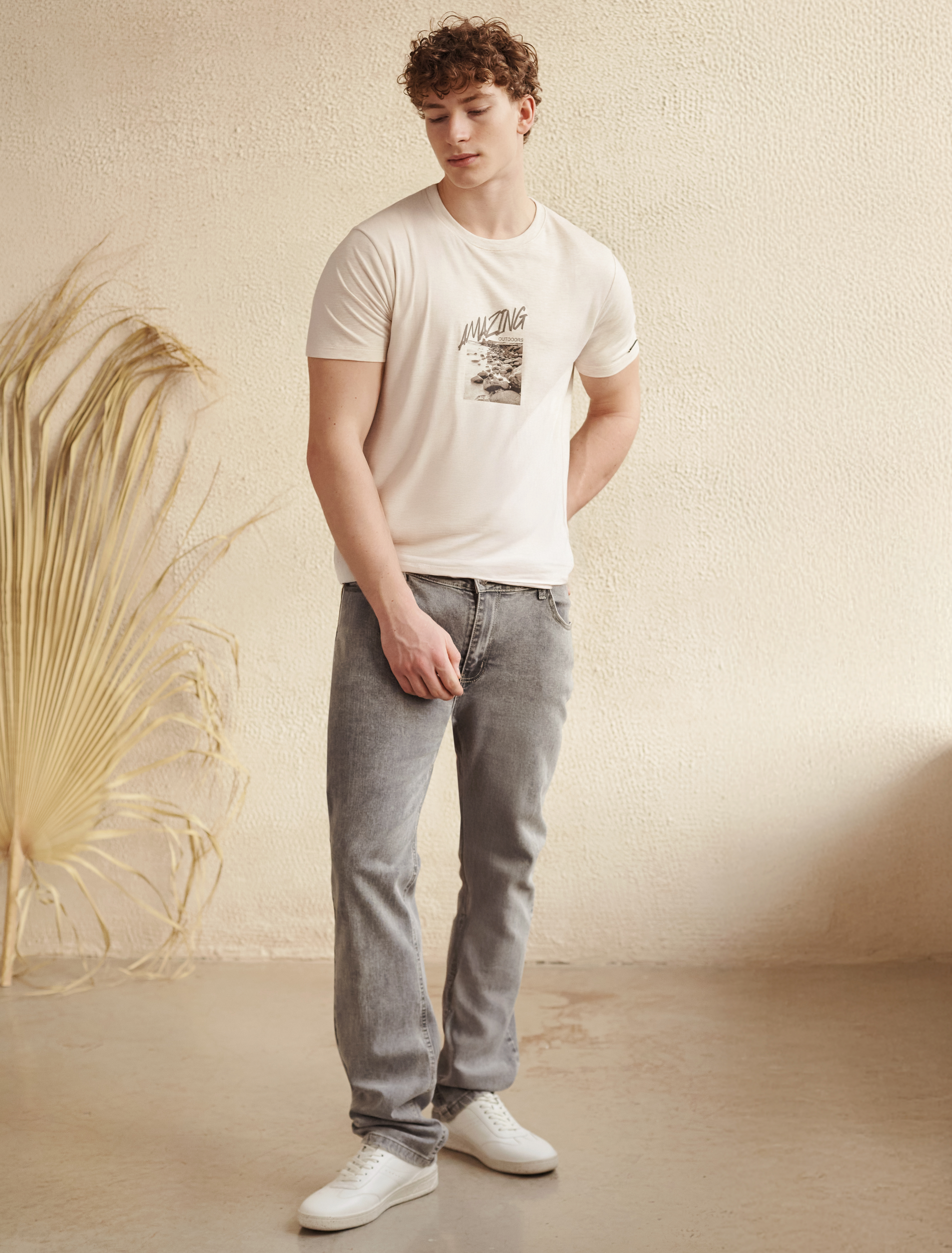 картинка Футболка мужская овсяный_amazing от магазина Одежда+