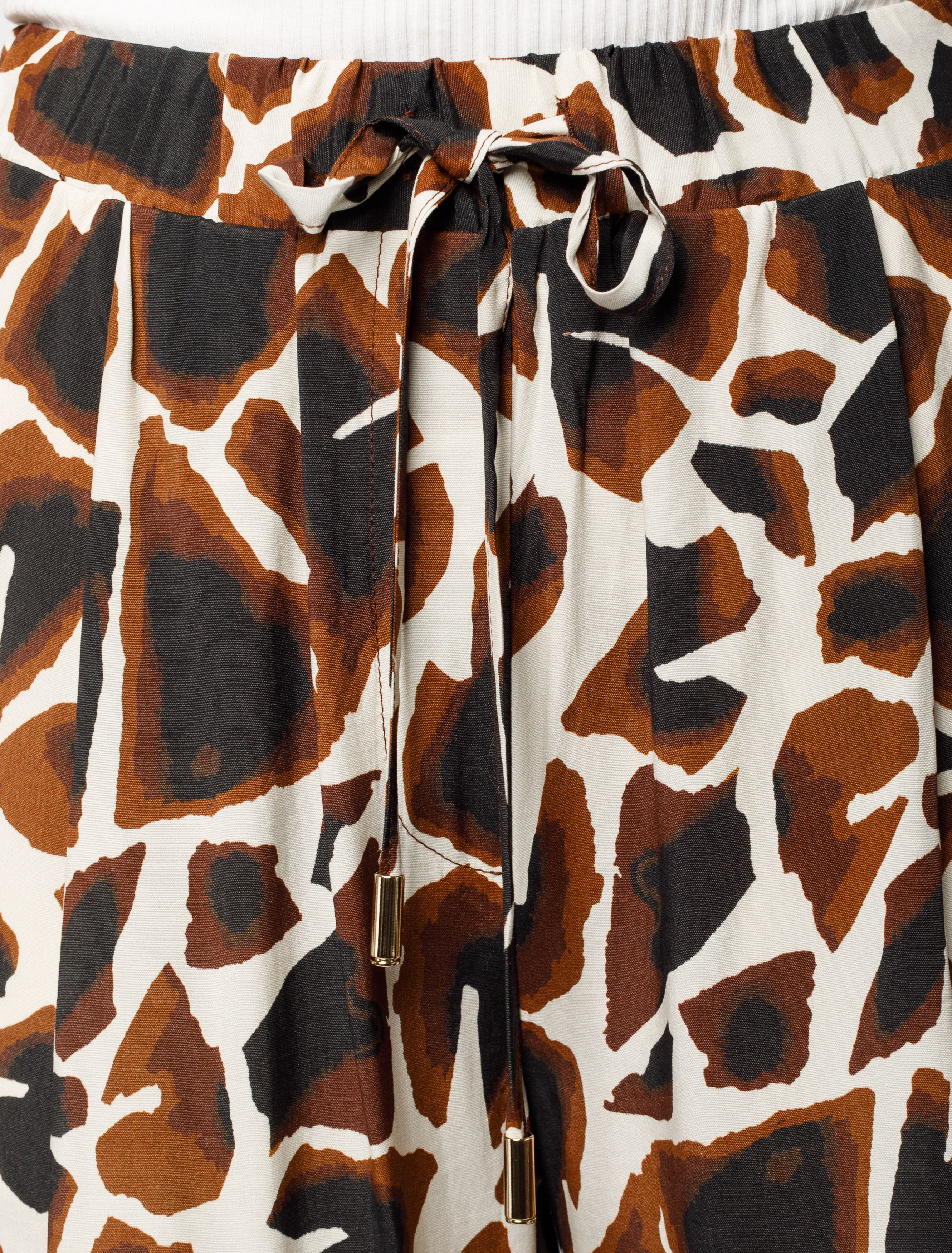 картинка Брюки женские бежевый-коричневый магазин Одежда+ являющийся официальным дистрибьютором в России 