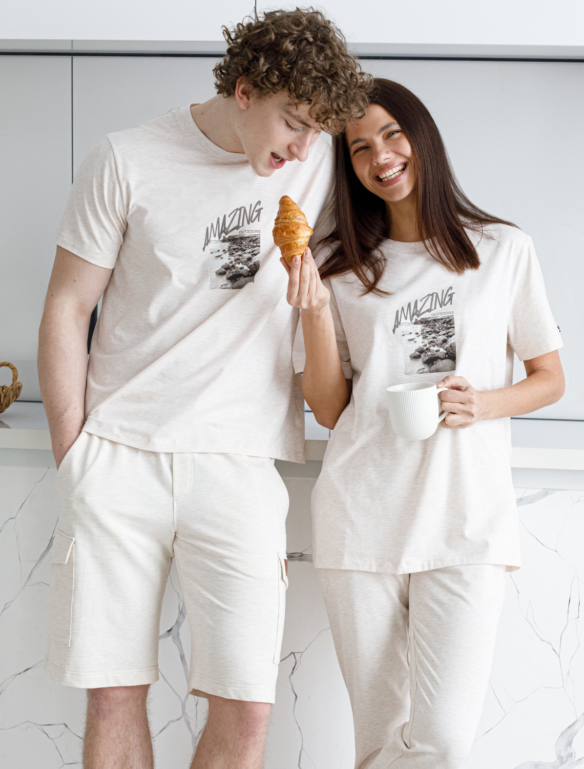 картинка Футболка мужская овсяный_amazing от магазина Одежда+