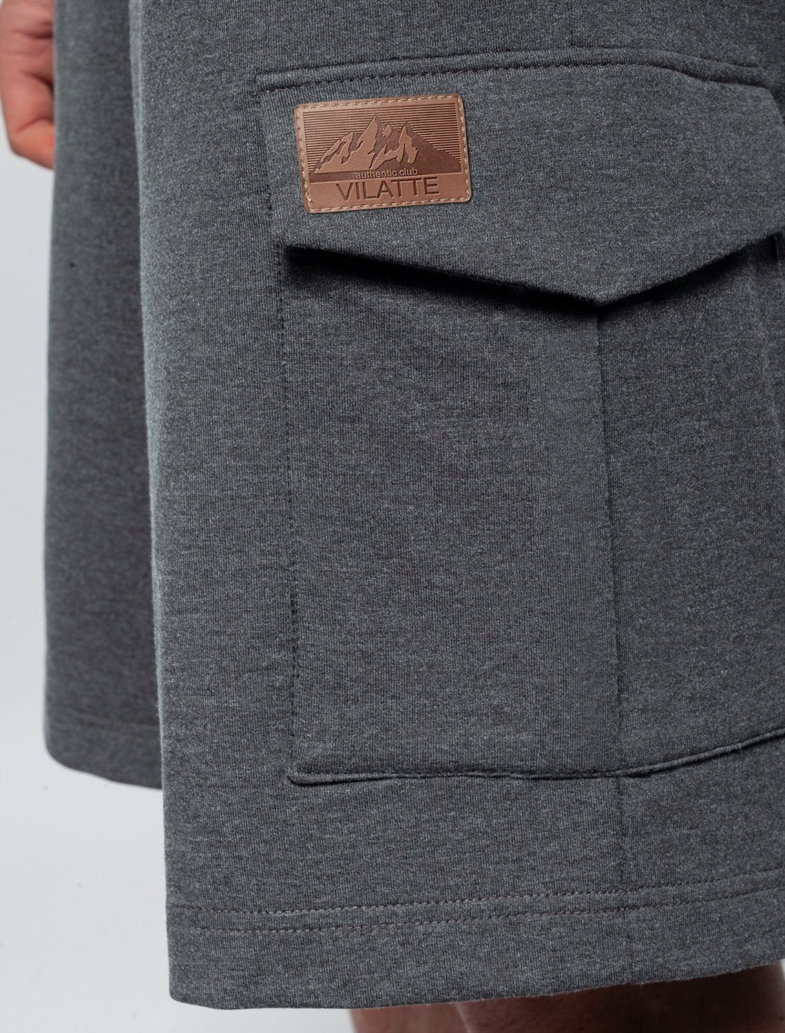 картинка Шорты мужские т.серый меланж от магазина Одежда+