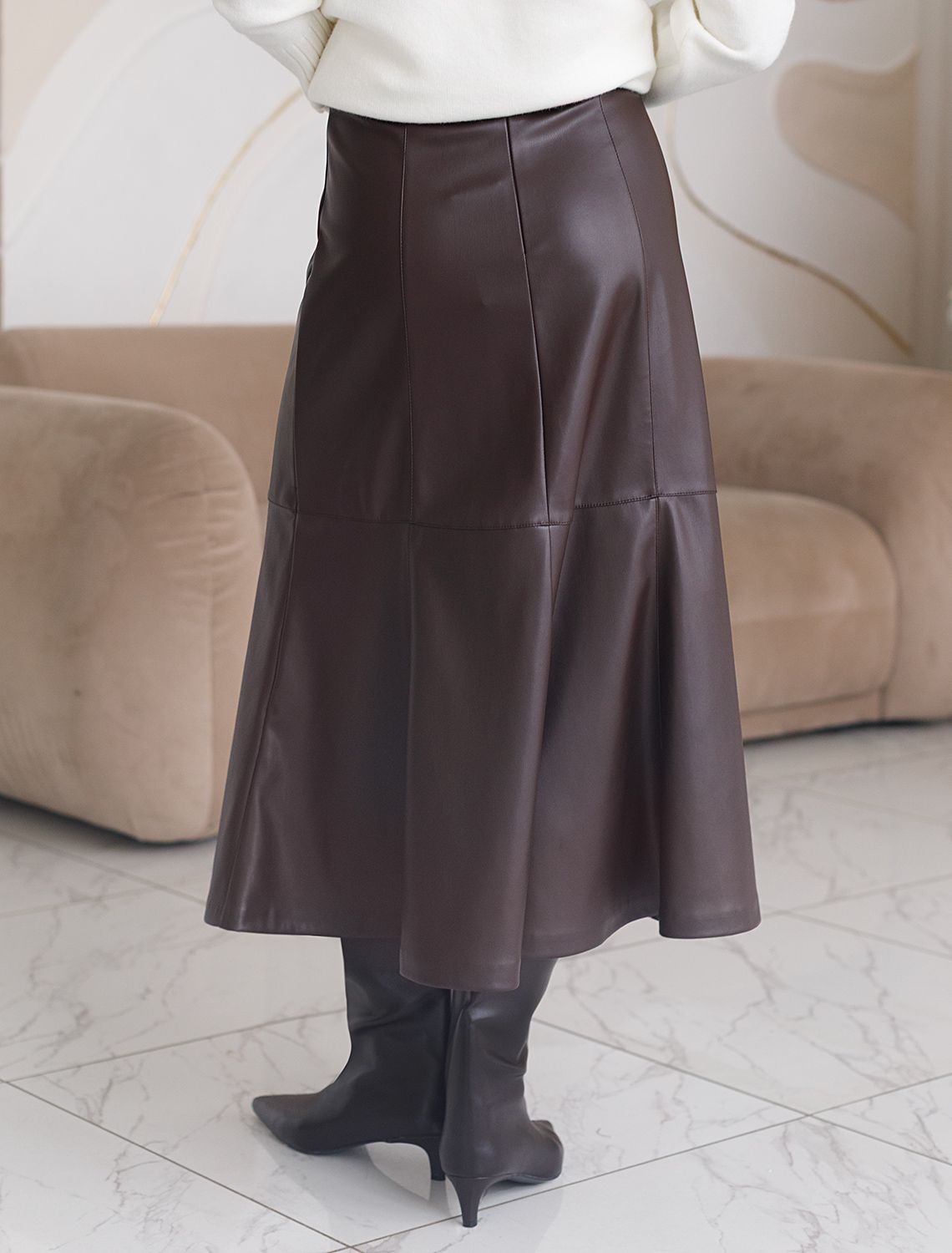 картинка Юбка женская коричневый от магазина Одежда+