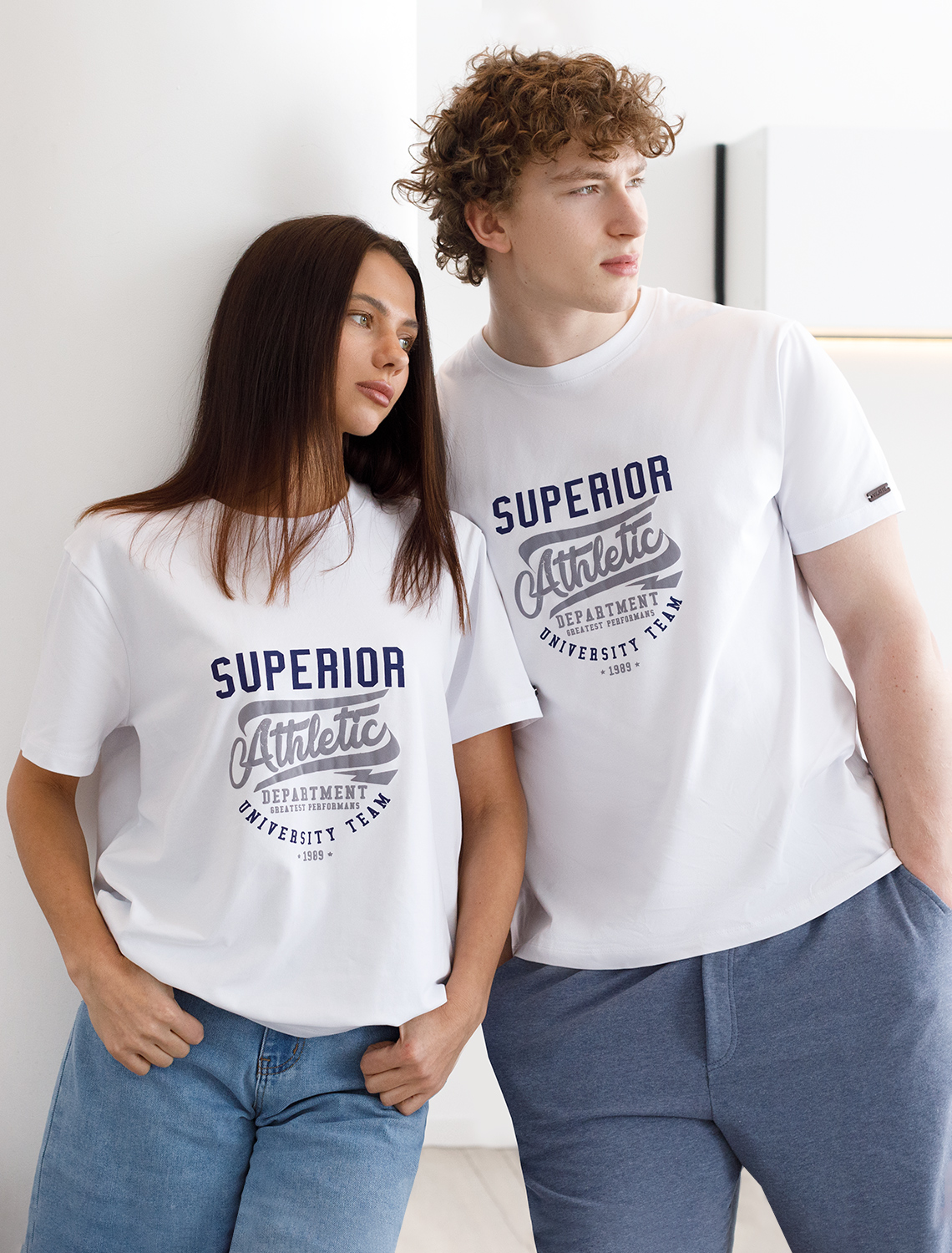 картинка Футболка мужская белый_athletic от магазина Одежда+