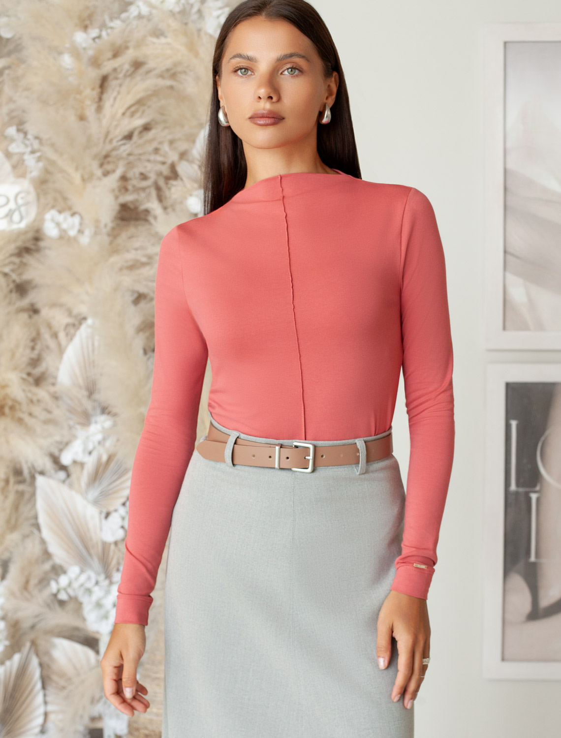 Джемпер женский терракота D49.113 — 2699₽ купить с оплатой после примерки