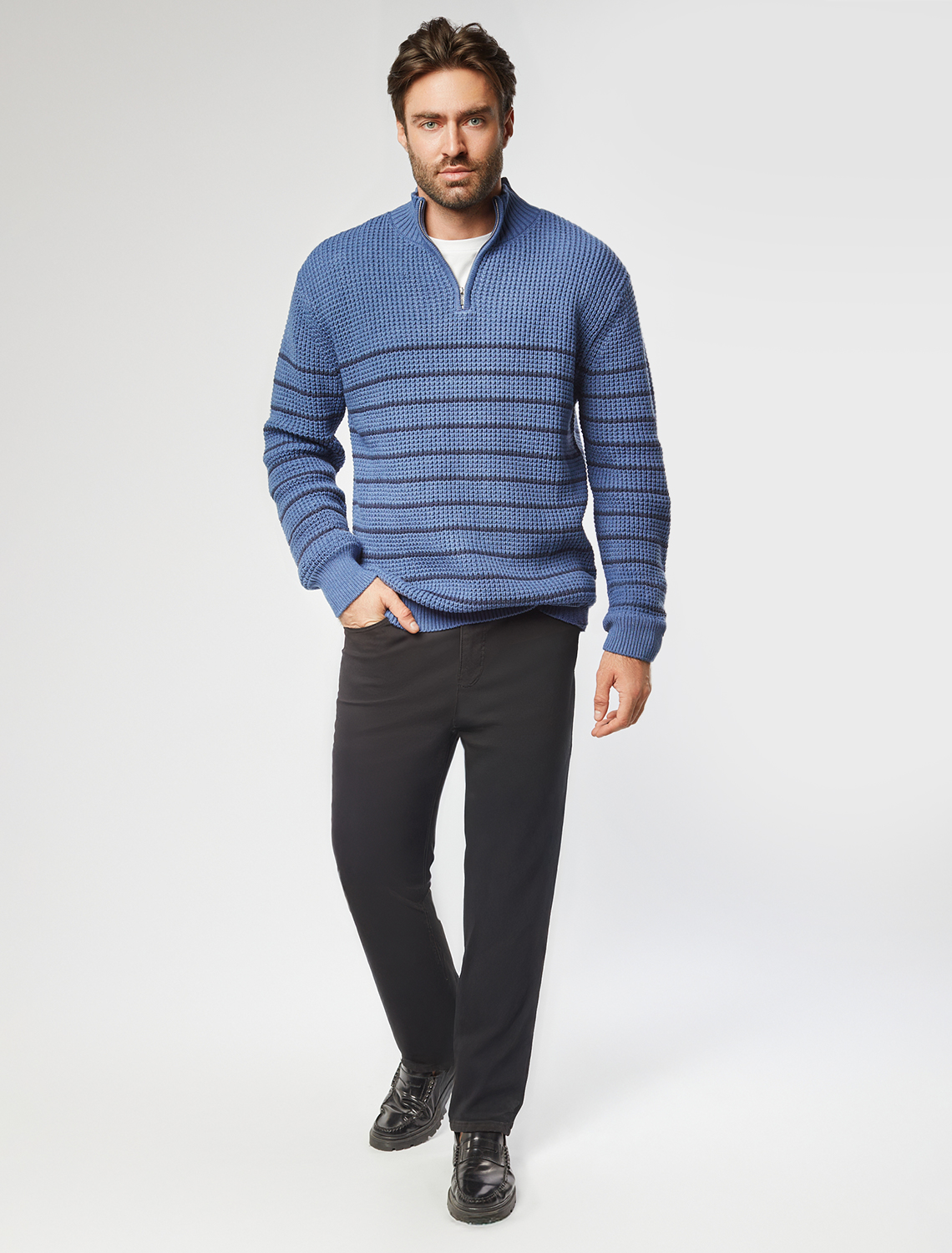 картинка Джемпер мужской светло-синий от магазина Одежда+