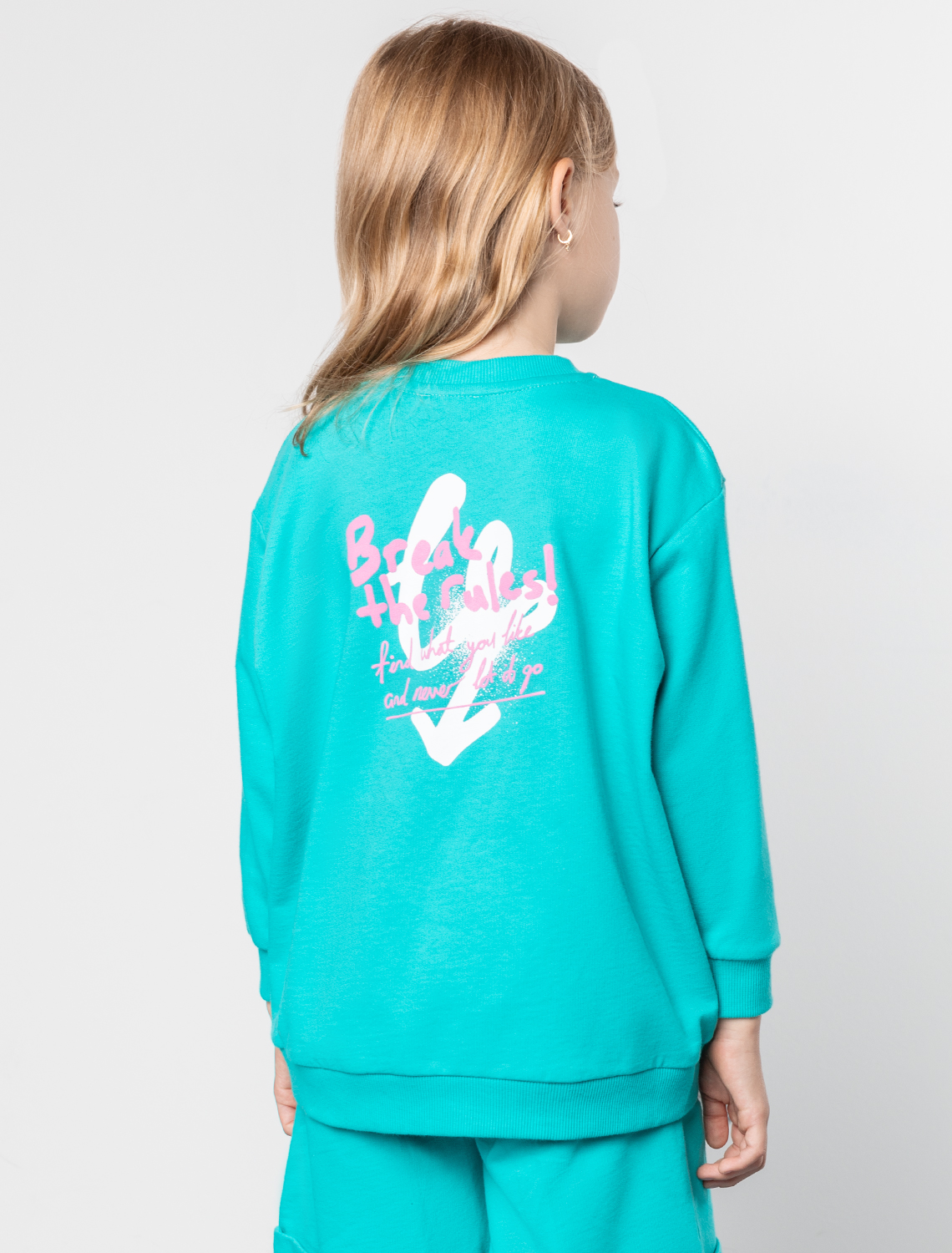 картинка Джемпер для девочки мятный магазин Одежда+ являющийся официальным дистрибьютором в России 