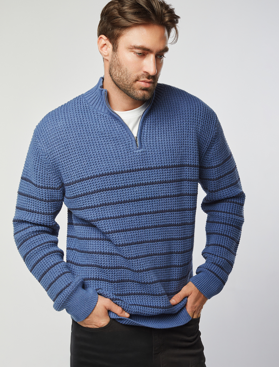 картинка Джемпер мужской светло-синий от магазина Одежда+