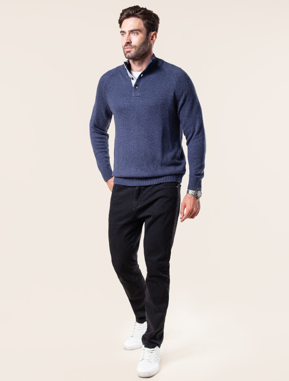 картинка Джемпер мужской темно-синий от магазина Одежда+