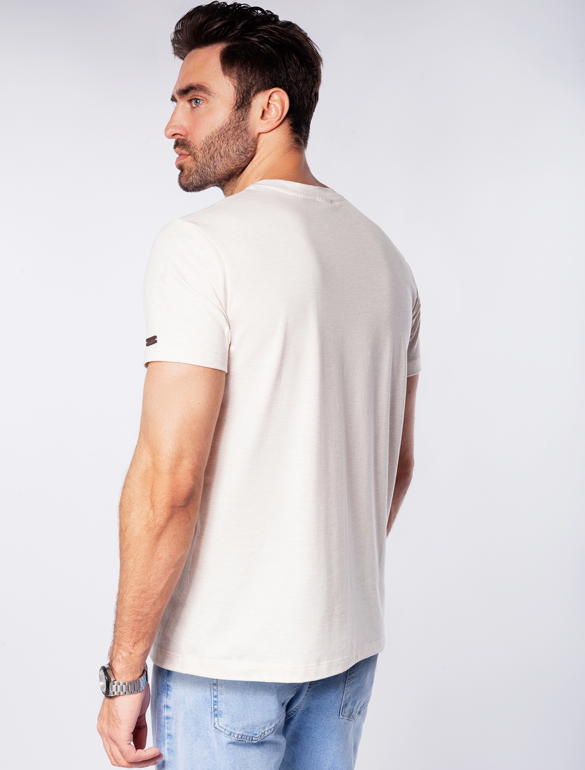 картинка Футболка мужская овсяный_explore от магазина Одежда+