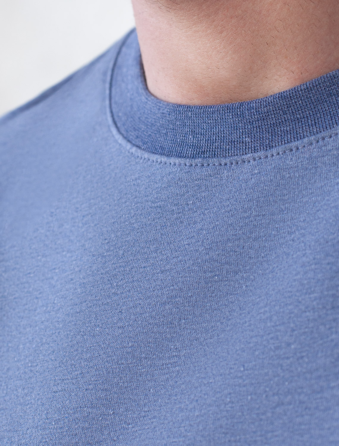 картинка Футболка мужская синий меланж от магазина Одежда+