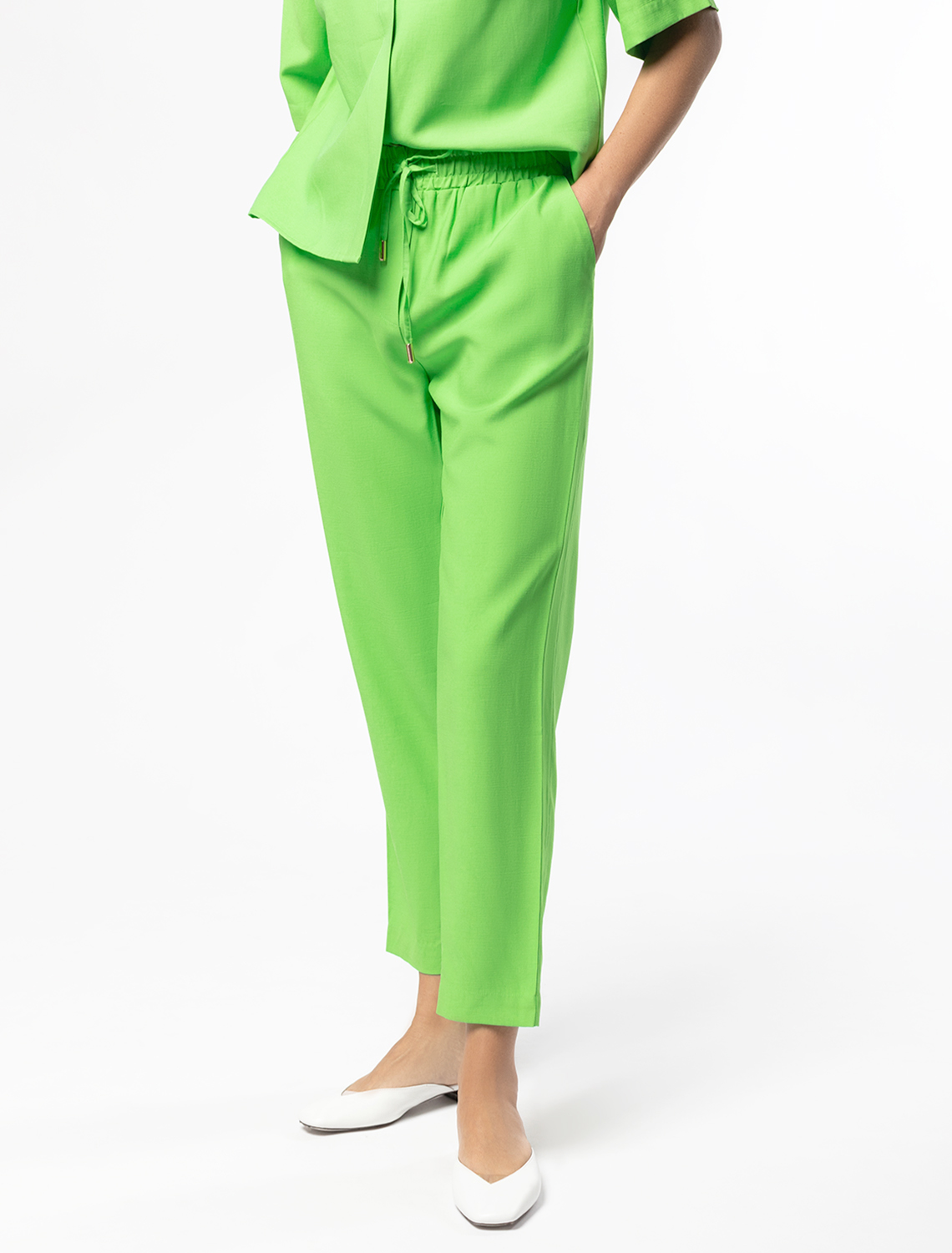 картинка Брюки женские светло-зеленый от магазина Одежда+