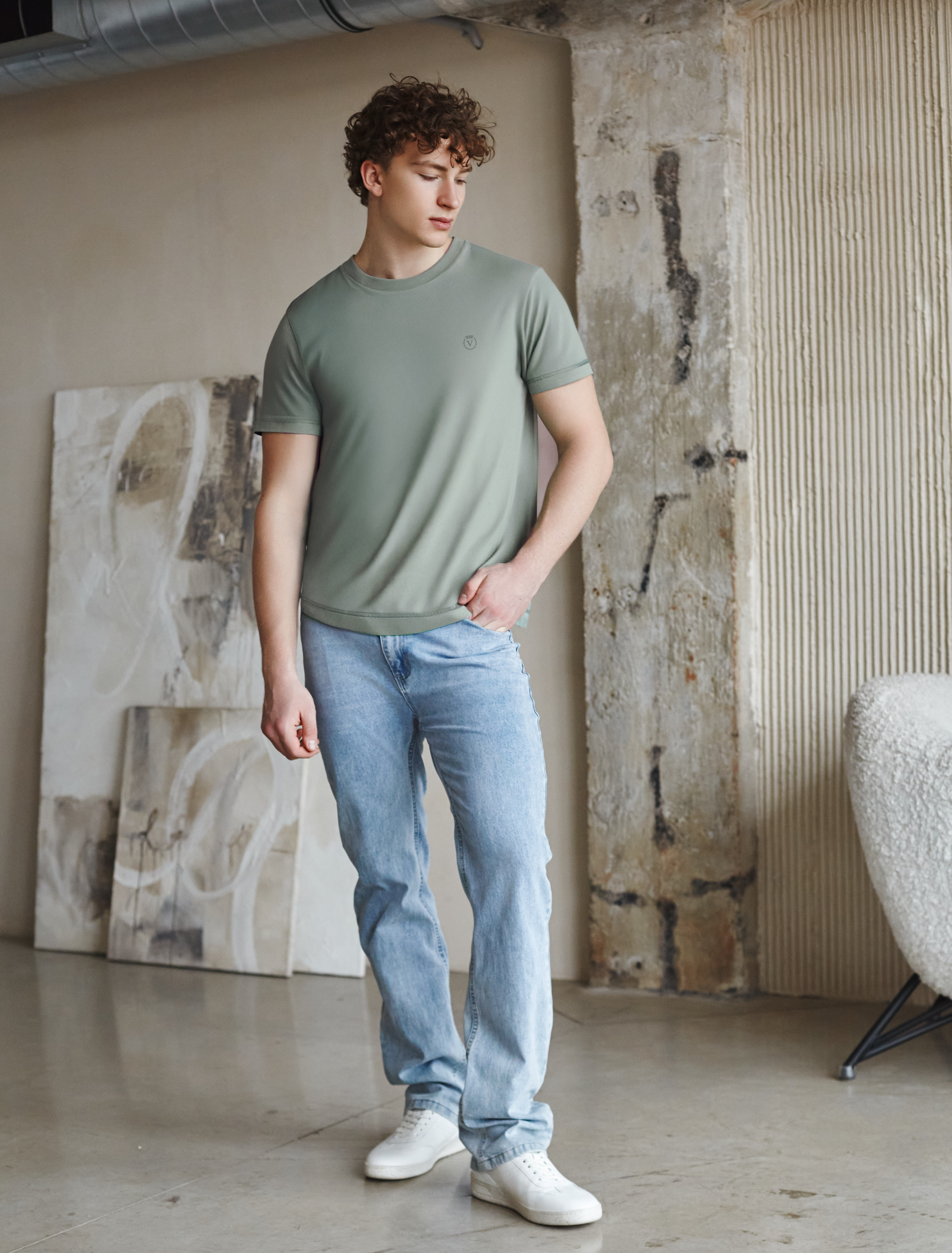 картинка Футболка мужская оливковый от магазина Одежда+