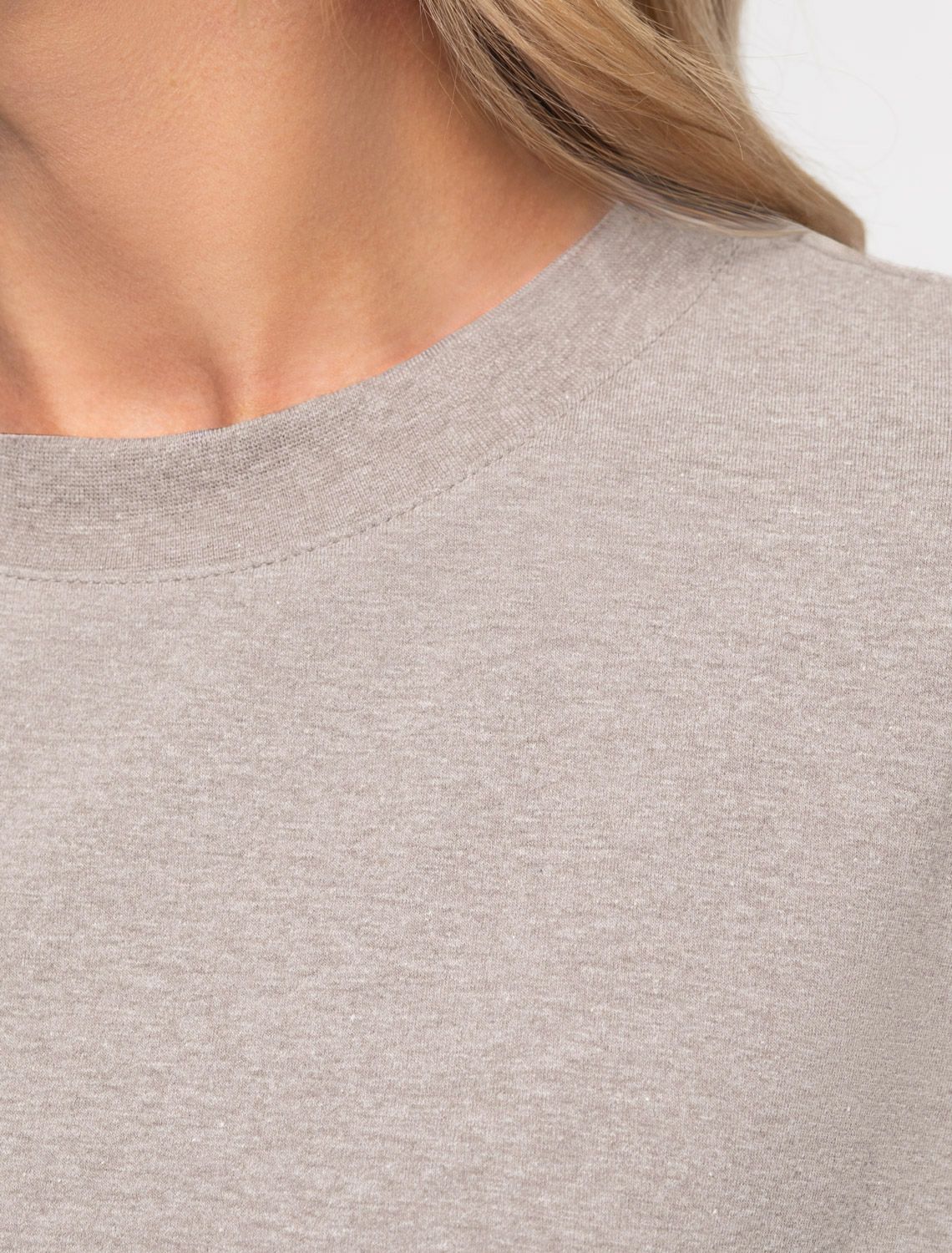 картинка Футболка женская кофейный меланж от магазина Одежда+