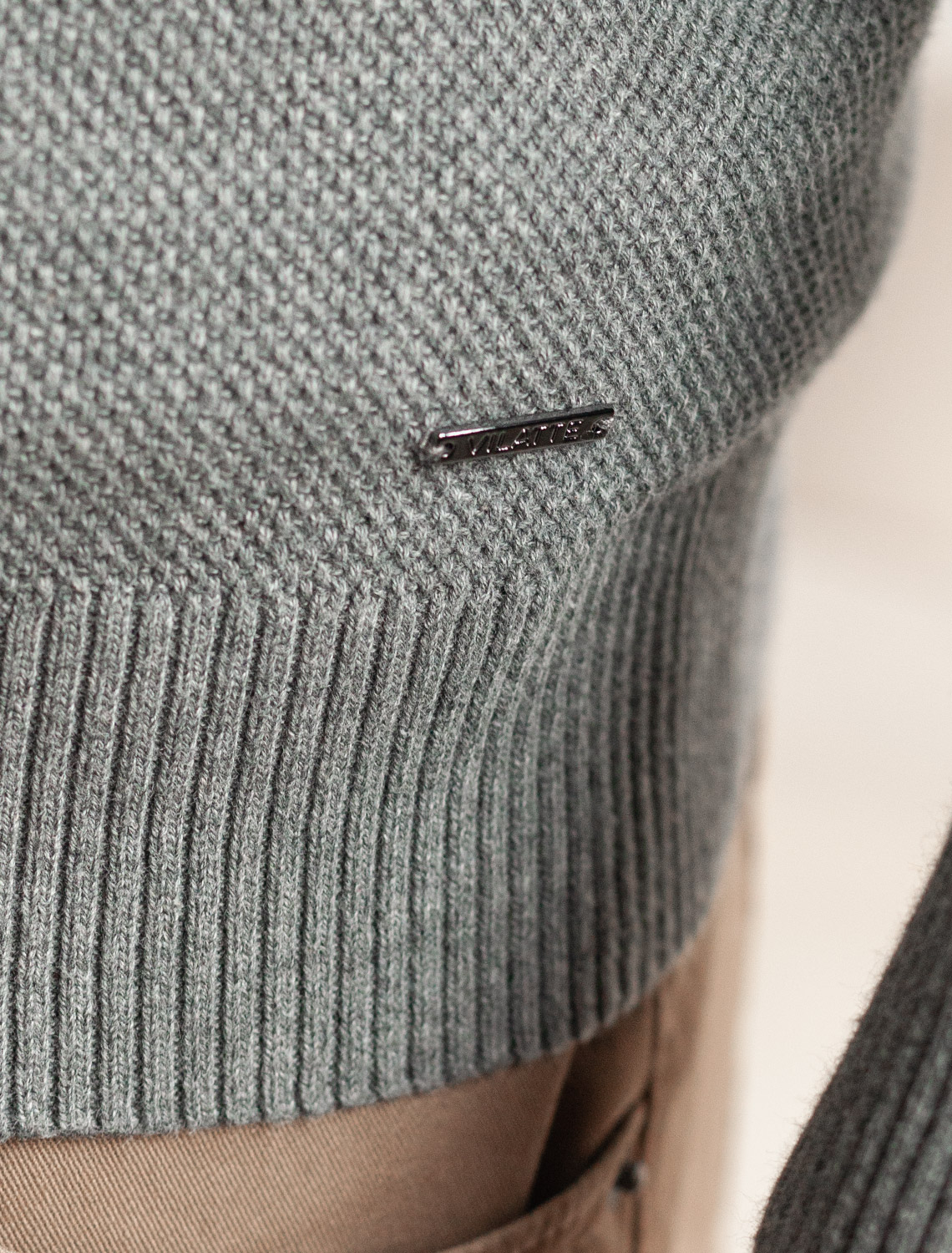 картинка Джемпер мужской серый меланж от магазина Одежда+