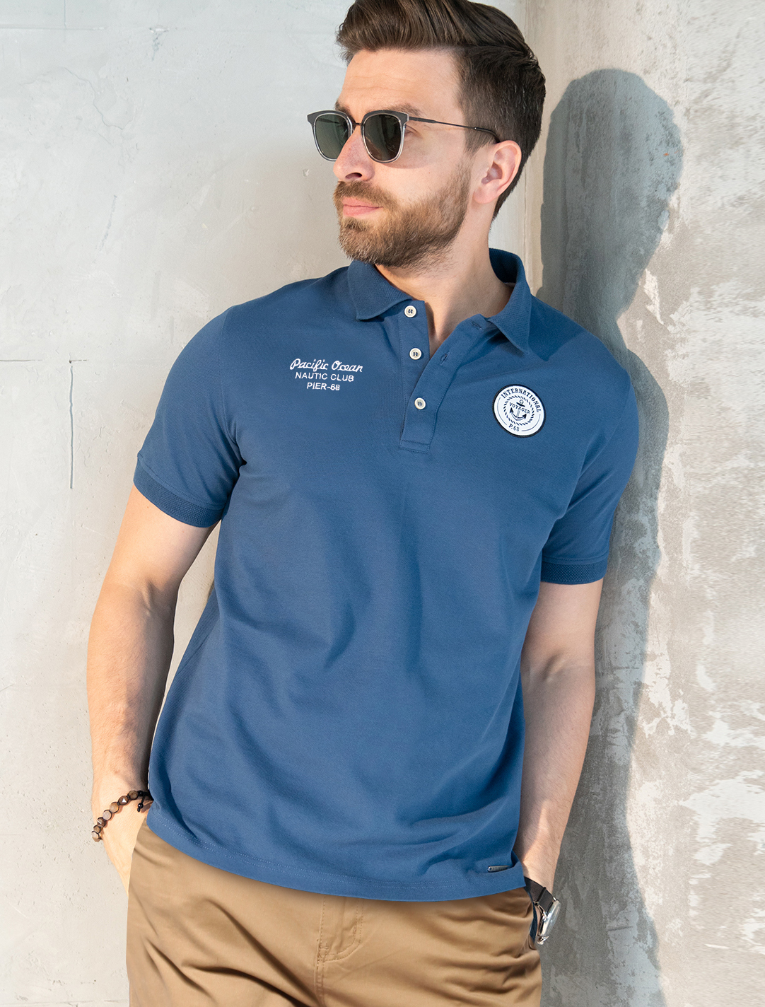 картинка Футболка мужская светло-синий от магазина Одежда+