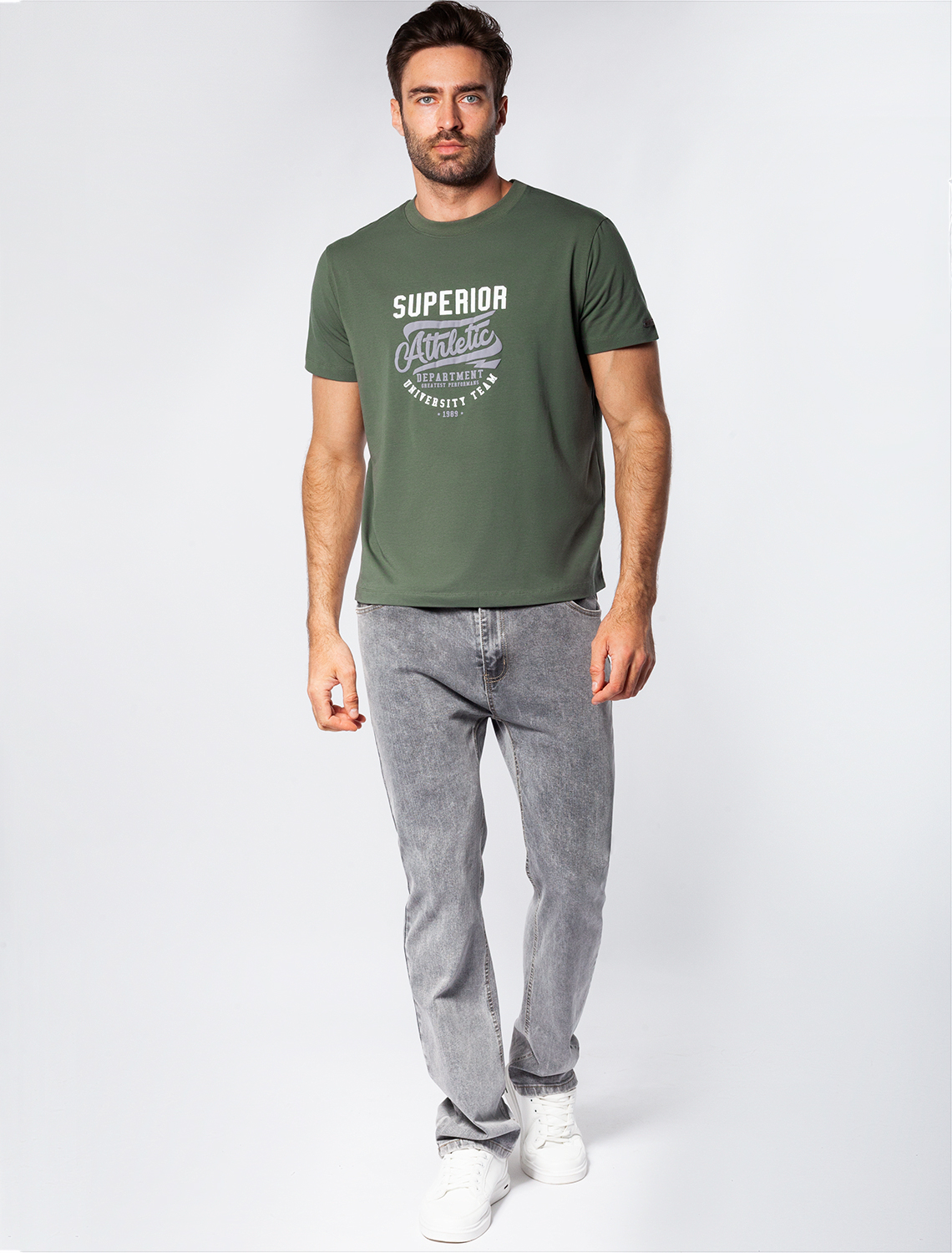 картинка Футболка мужская т.оливковый_athletic от магазина Одежда+