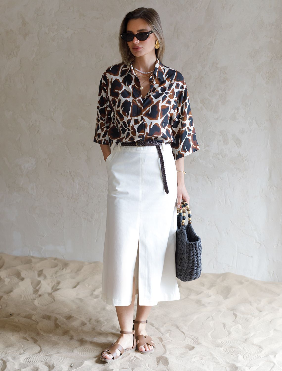 картинка Юбка женская белый магазин Одежда+ являющийся официальным дистрибьютором в России 