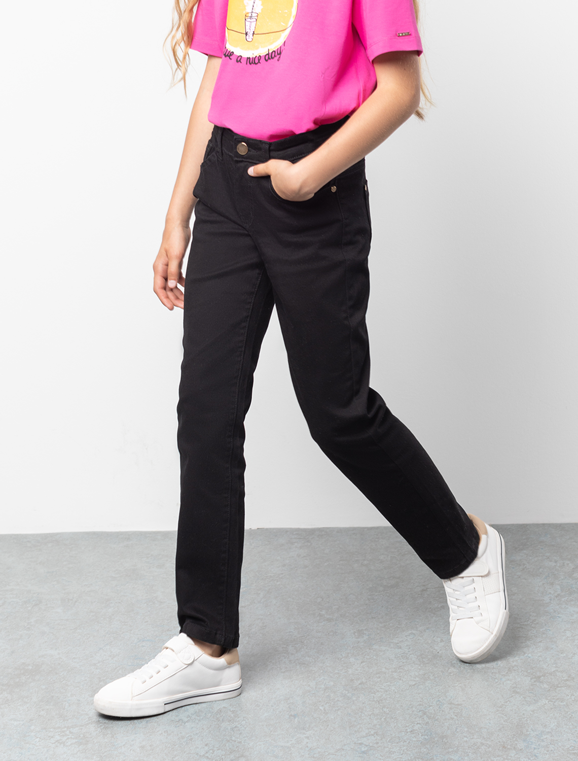 картинка Брюки для девочки черный от магазина Одежда+