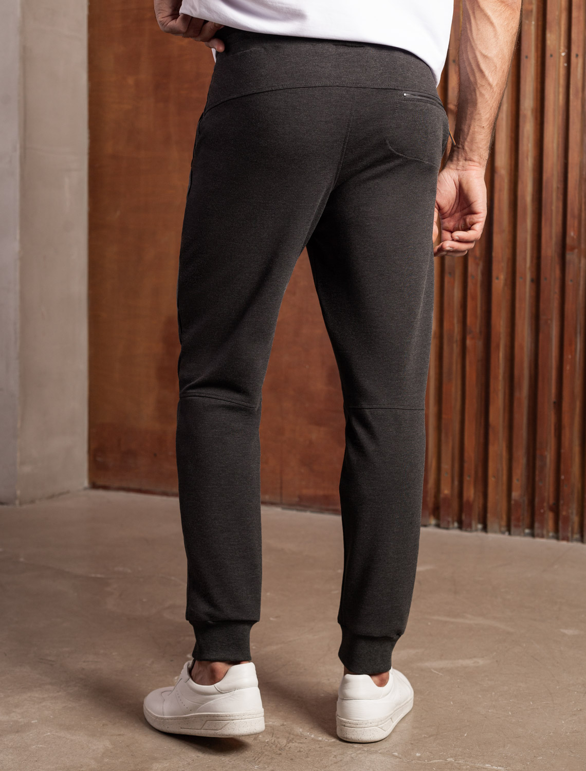 картинка Брюки мужские т.серый меланж от магазина Одежда+