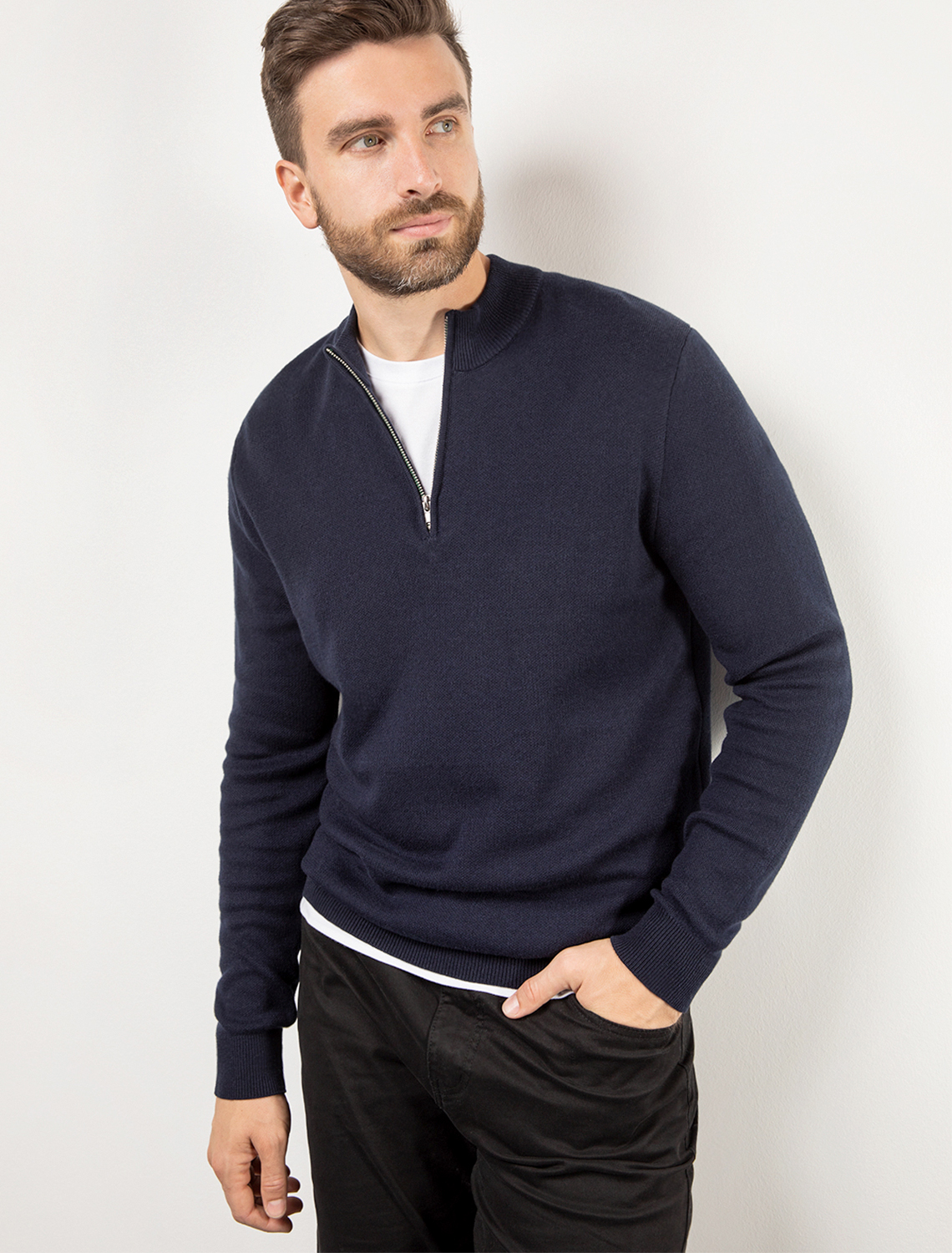 картинка Джемпер мужской темно-синий от магазина Одежда+