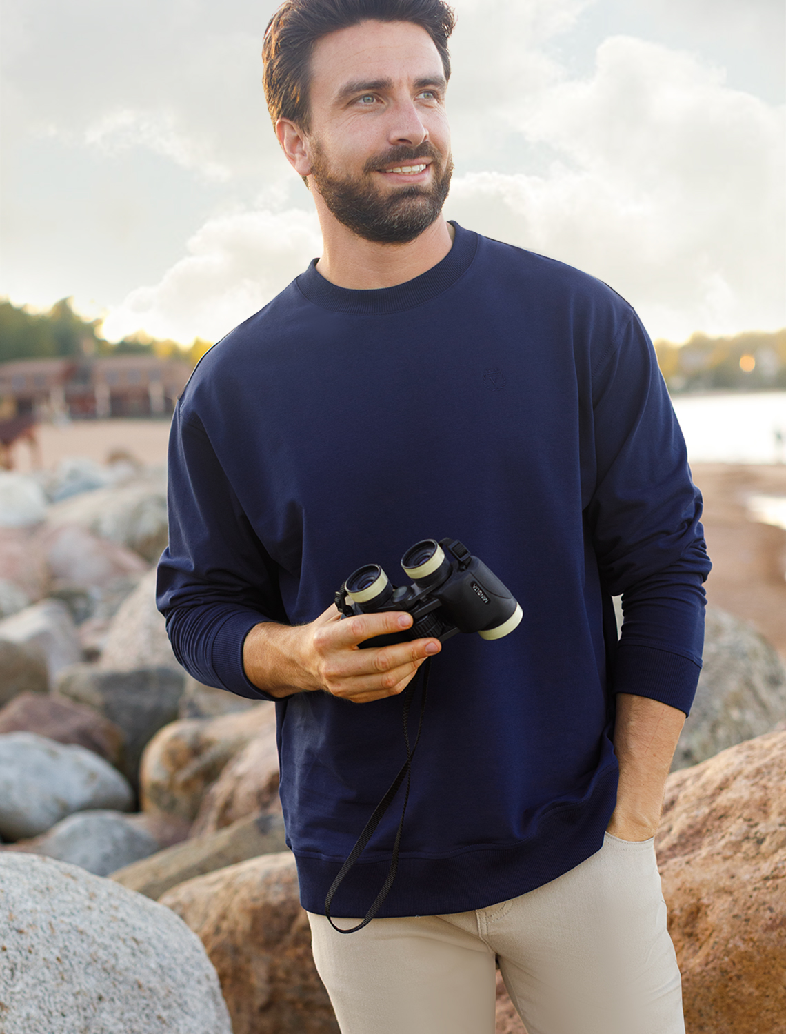 картинка Джемпер мужской т.синий магазин Одежда+ являющийся официальным дистрибьютором в России 