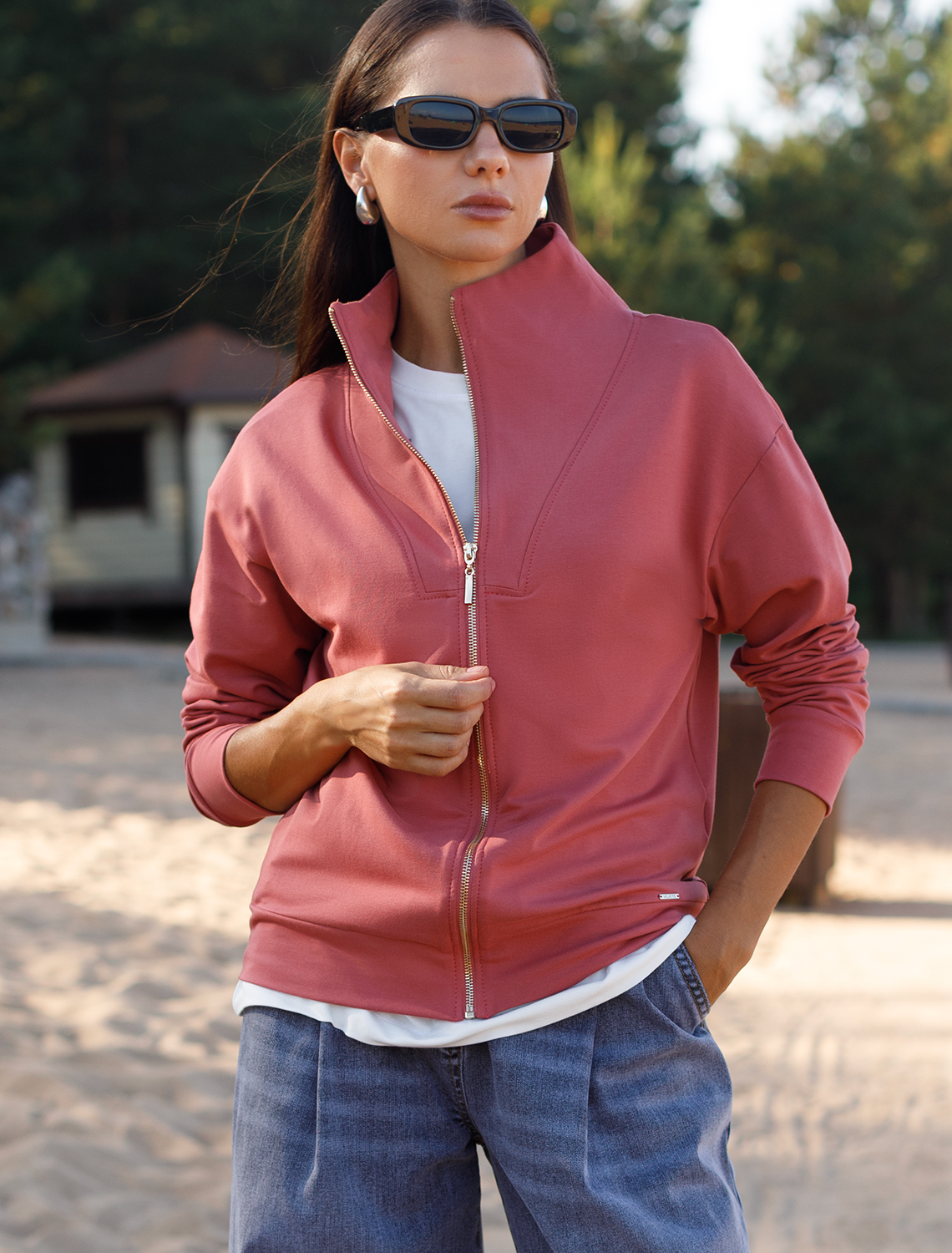 картинка Джемпер женский терракота магазин Одежда+ являющийся официальным дистрибьютором в России 