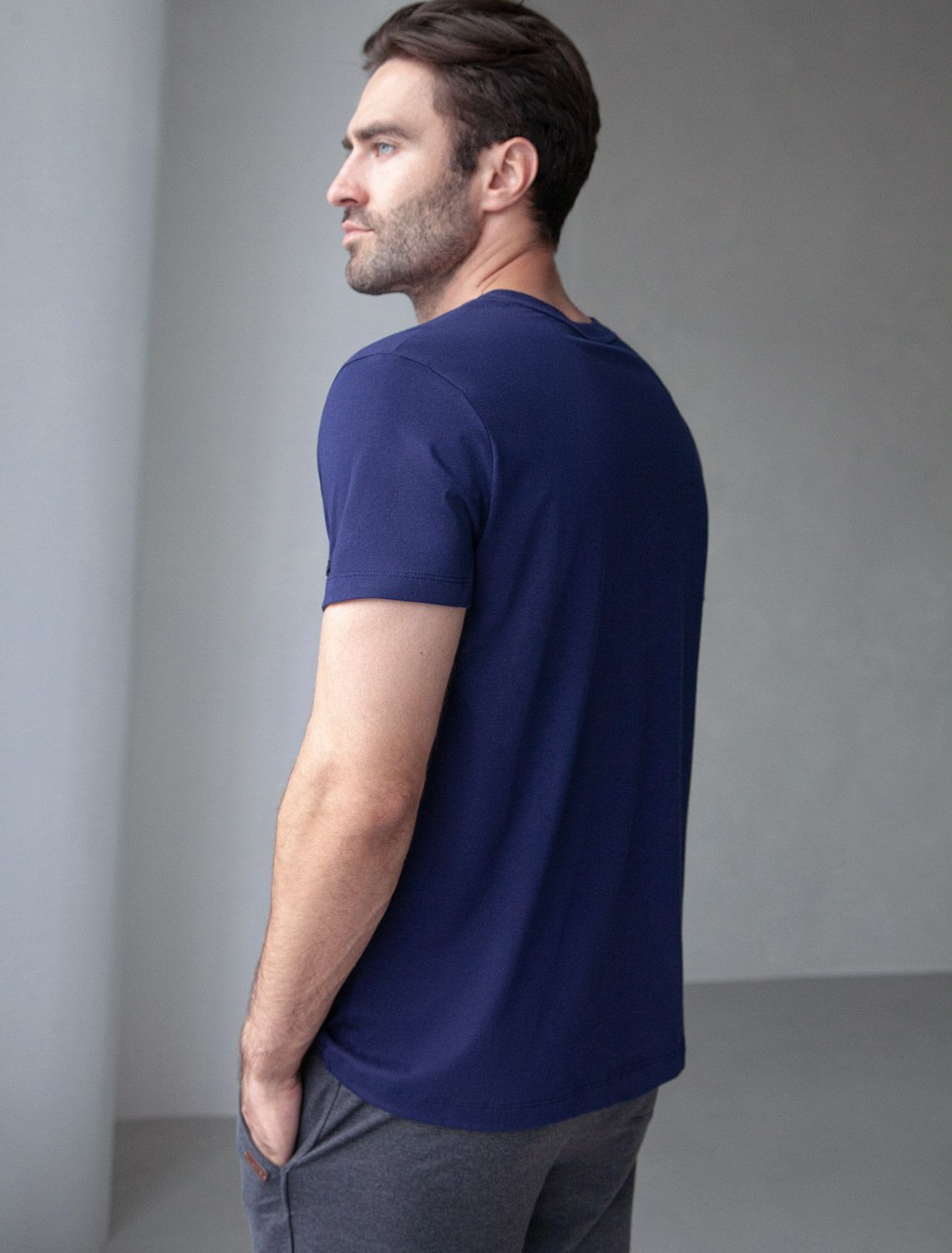 картинка Футболка мужская т.синий__sport division от магазина Одежда+