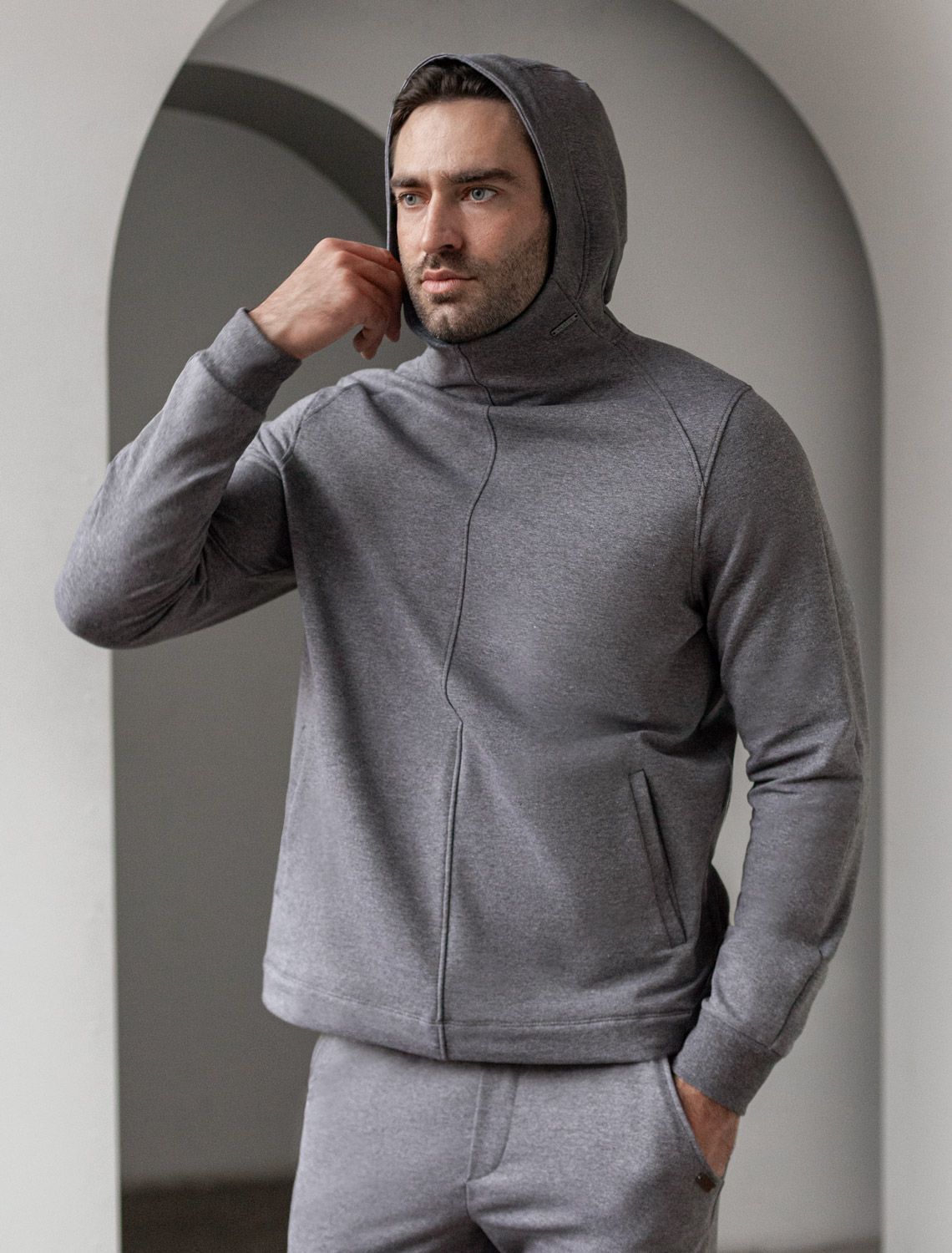 картинка Джемпер мужской серый меланж от магазина Одежда+