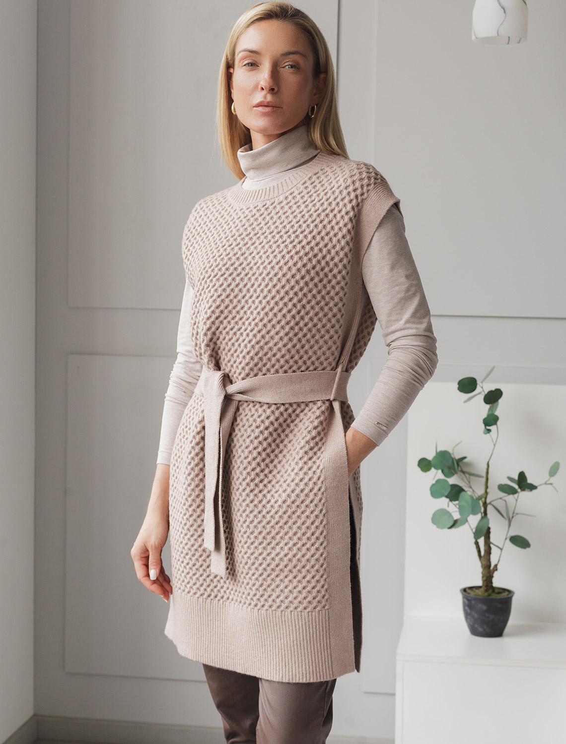 картинка Жилет женский макиато меланж магазин Одежда+ являющийся официальным дистрибьютором в России 