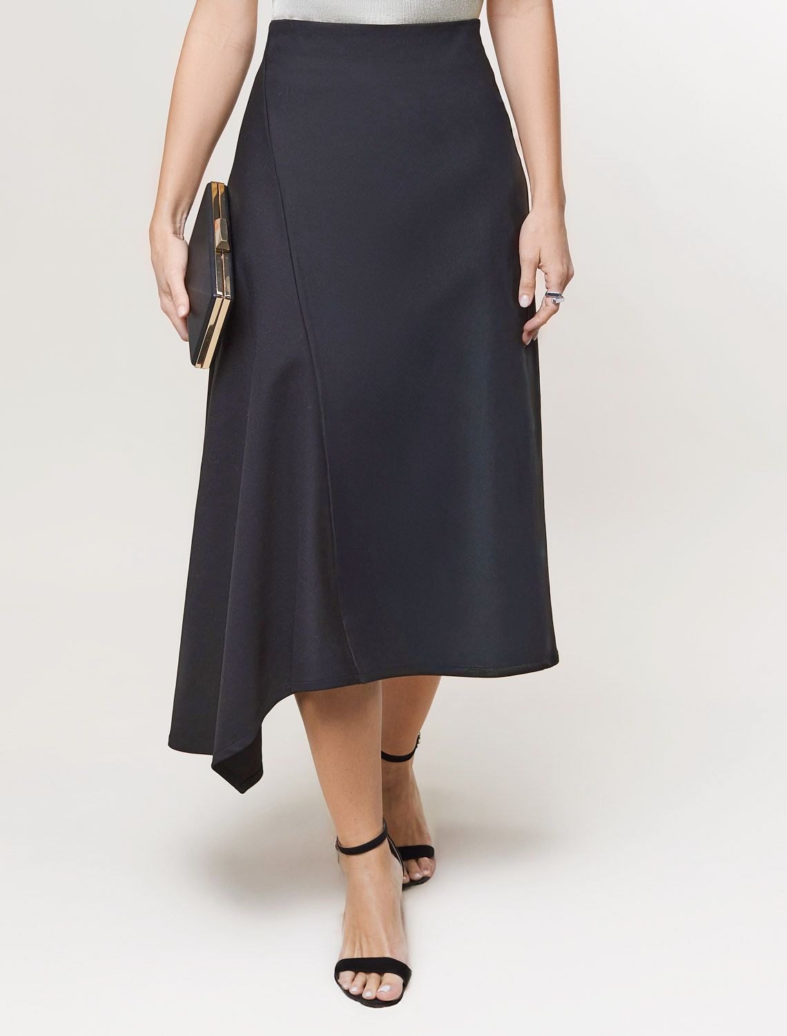 картинка Юбка женская черный магазин Одежда+ являющийся официальным дистрибьютором в России 