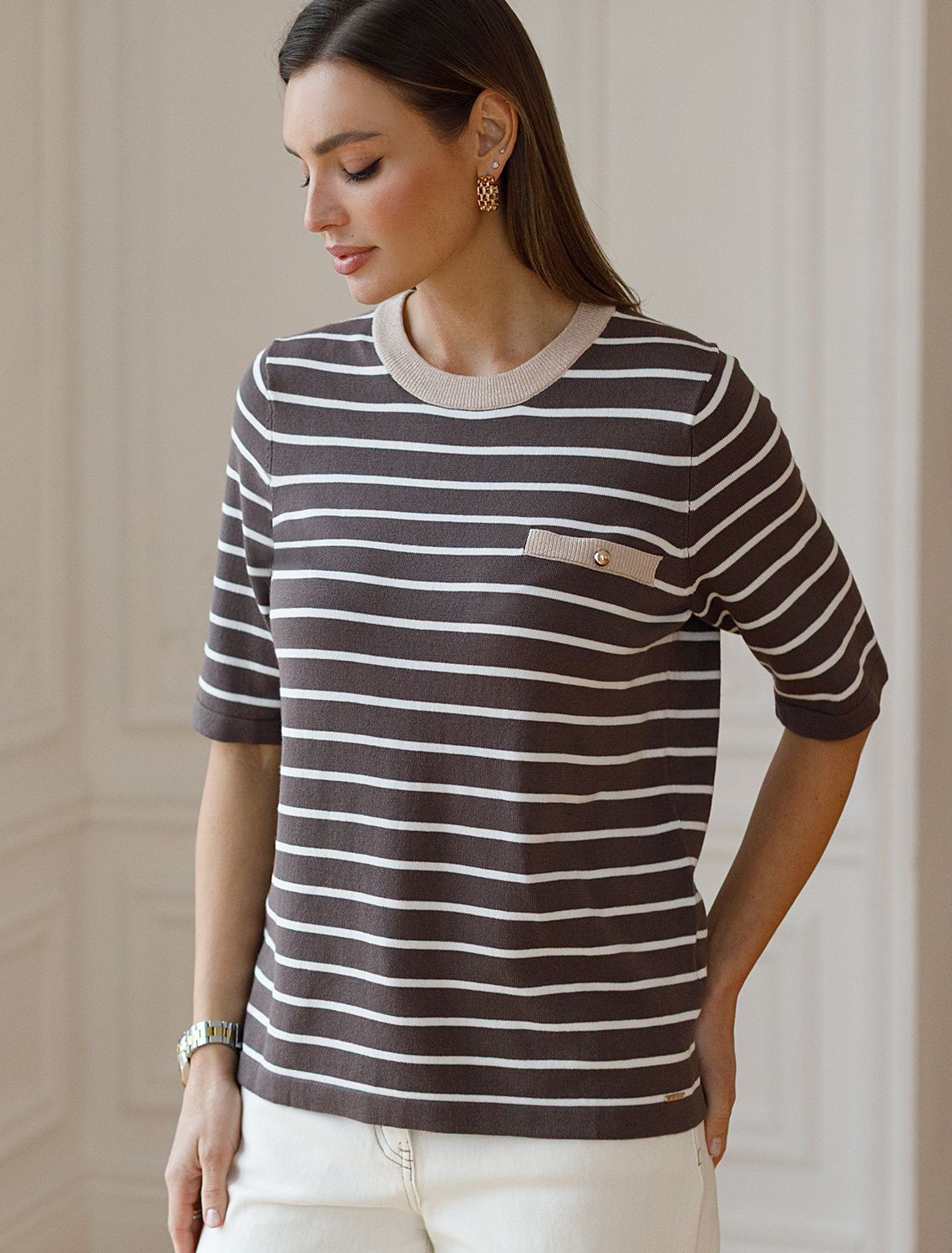 картинка Джемпер женский кофейный от магазина Одежда+